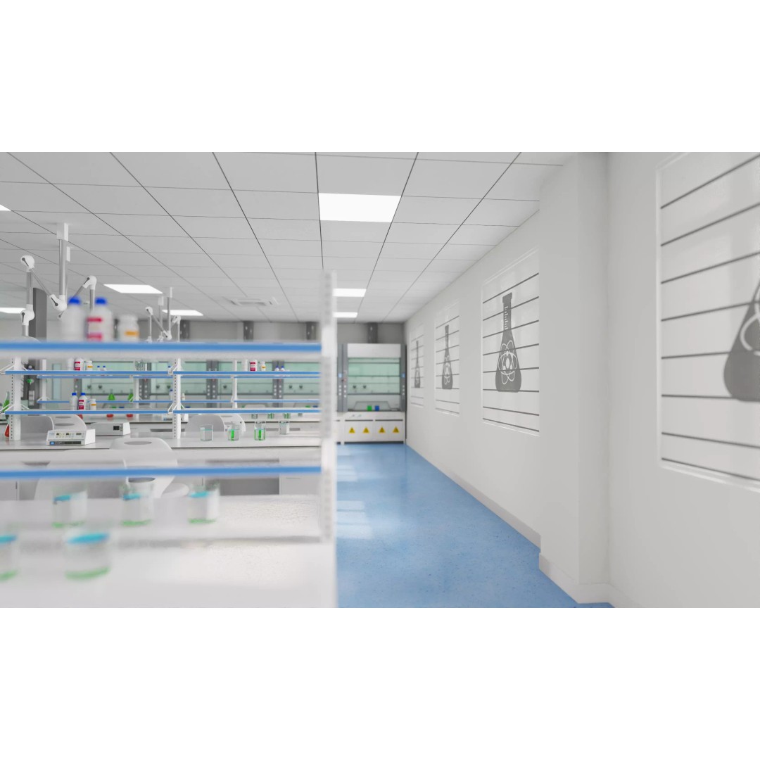 Large-Scale Scientific Research Laboratory 3D Model – PBR Interior Scene, FBX, OBJ - View 13