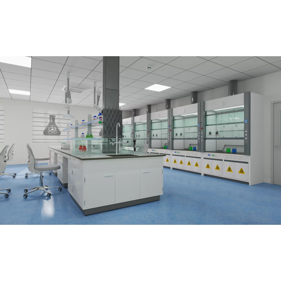Large-Scale Scientific Research Laboratory 3D Model – PBR Interior Scene, FBX, OBJ - View 4