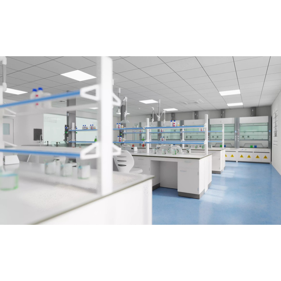 Large-Scale Scientific Research Laboratory 3D Model – PBR Interior Scene, FBX, OBJ - View 5