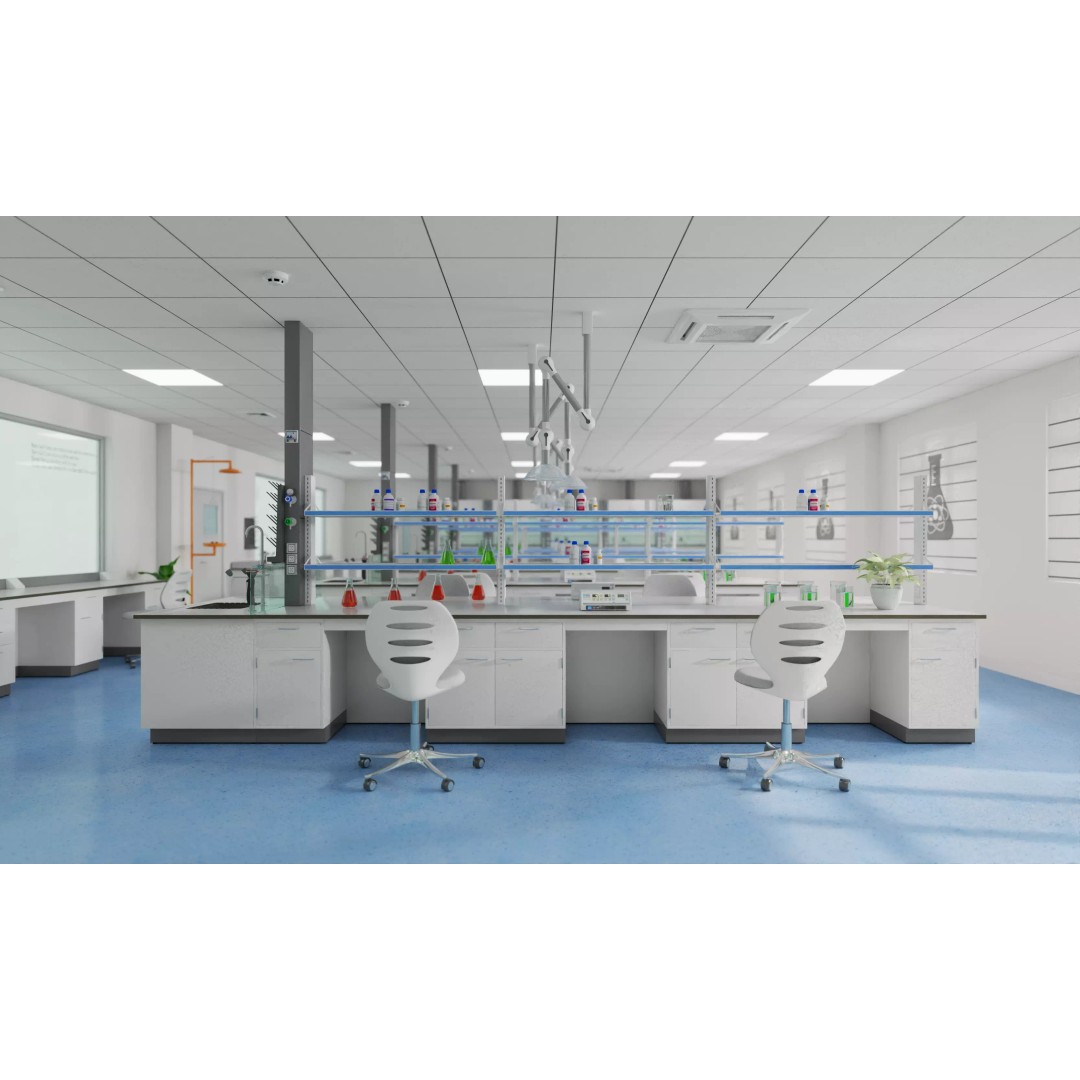 Large-Scale Scientific Research Laboratory 3D Model – PBR Interior Scene, FBX, OBJ - View 8