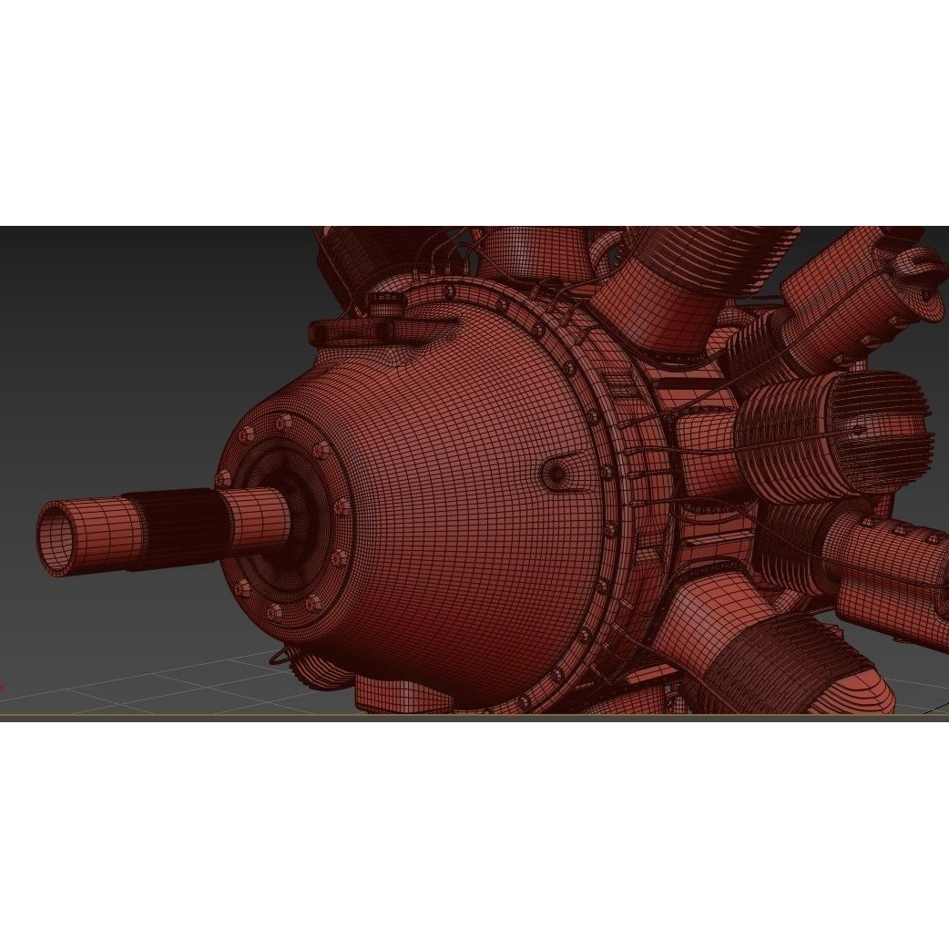 Aircraft Engine 3D Model – High Poly Industrial Asset, FBX, OBJ