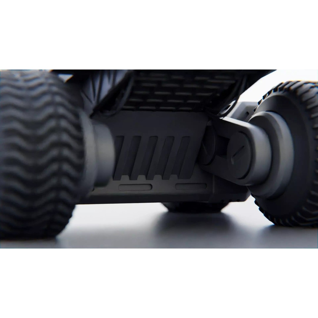 CYBER TRUCK X-500 3D Model – Rigged Sci-Fi Vehicle, Blender, FBX - View 27