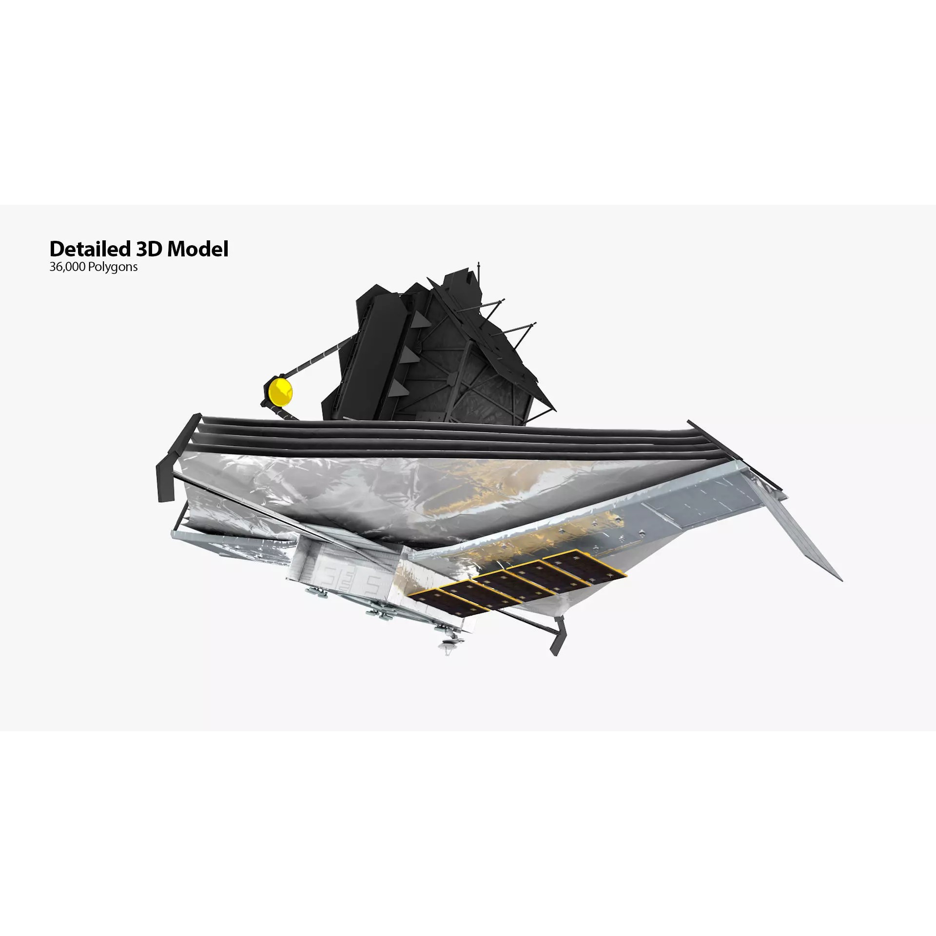 James Webb Space Telescope - Game-Ready 3D Model - View 4