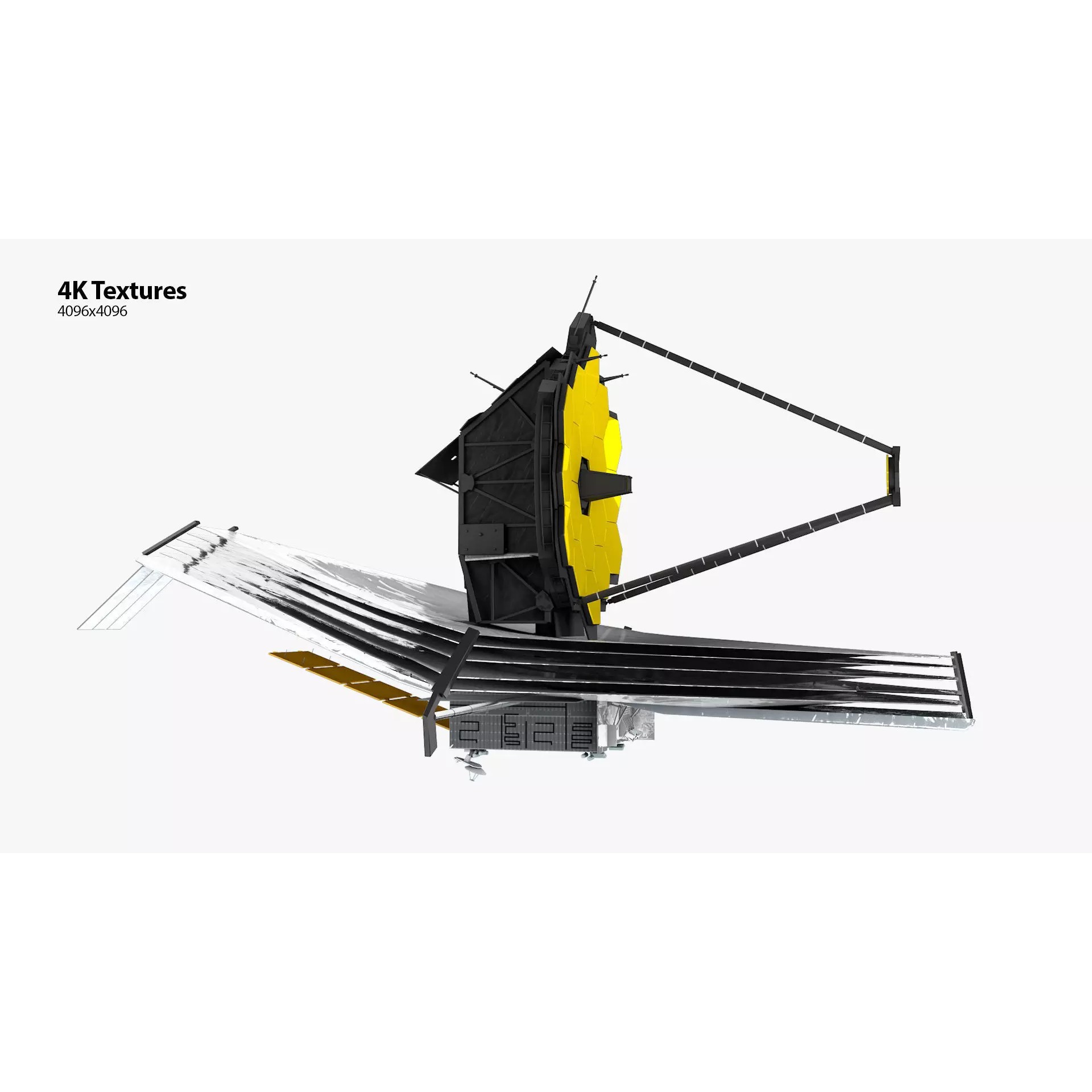 James Webb Space Telescope - Game-Ready 3D Model - View 5