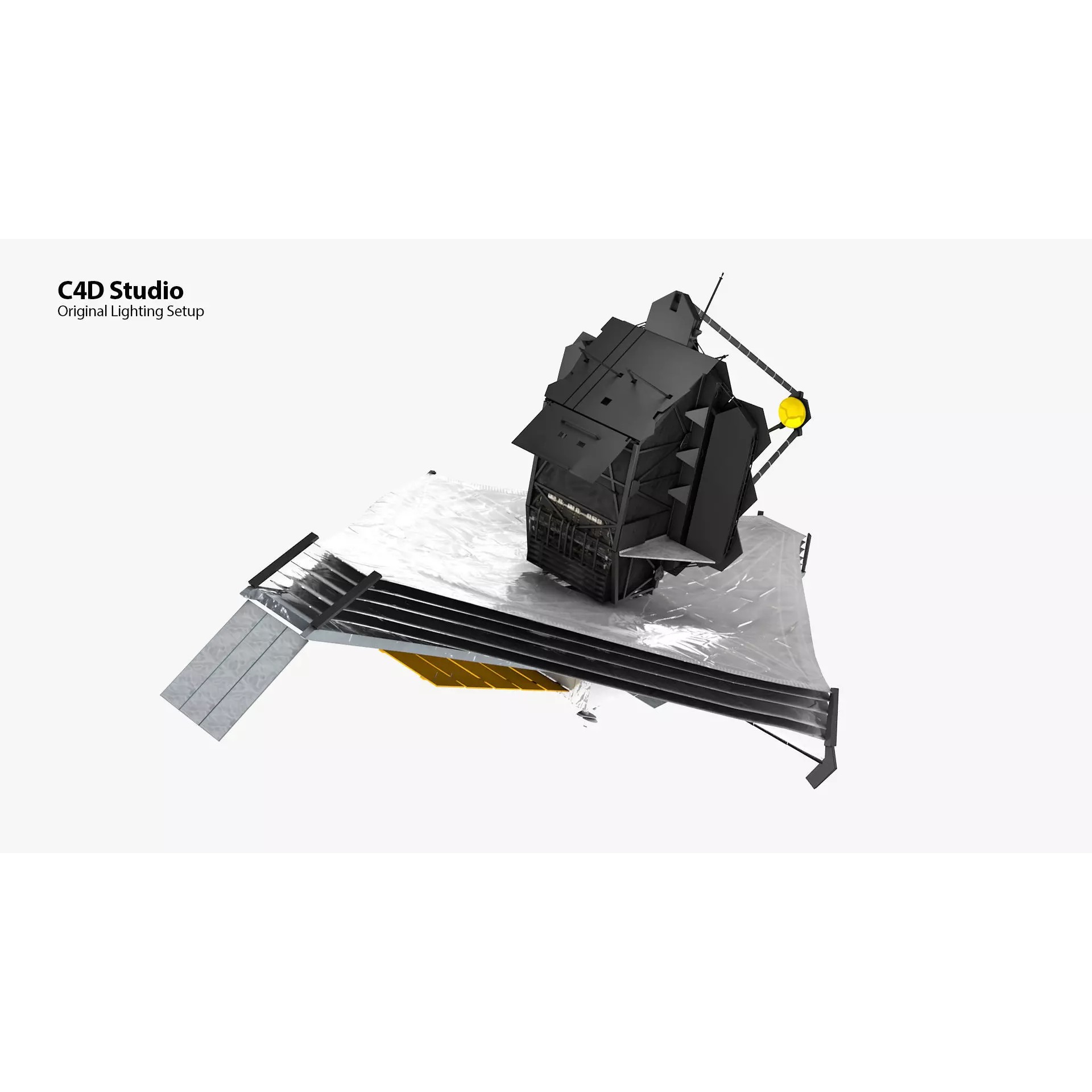 James Webb Space Telescope - Game-Ready 3D Model - View 6