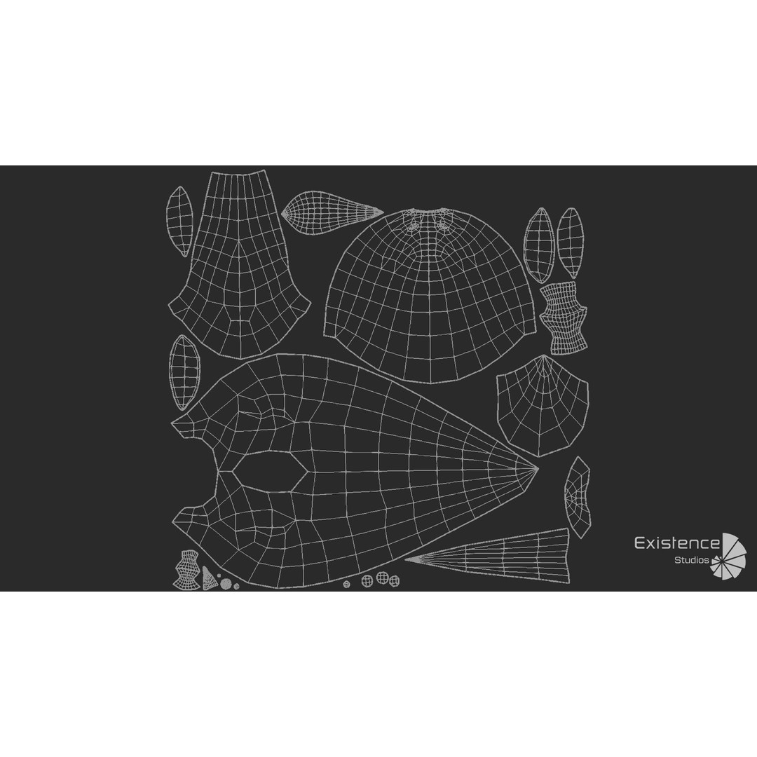 Crayfish Spider Crab 3D Model – Low Poly Game Ready Asset, FBX - View 12