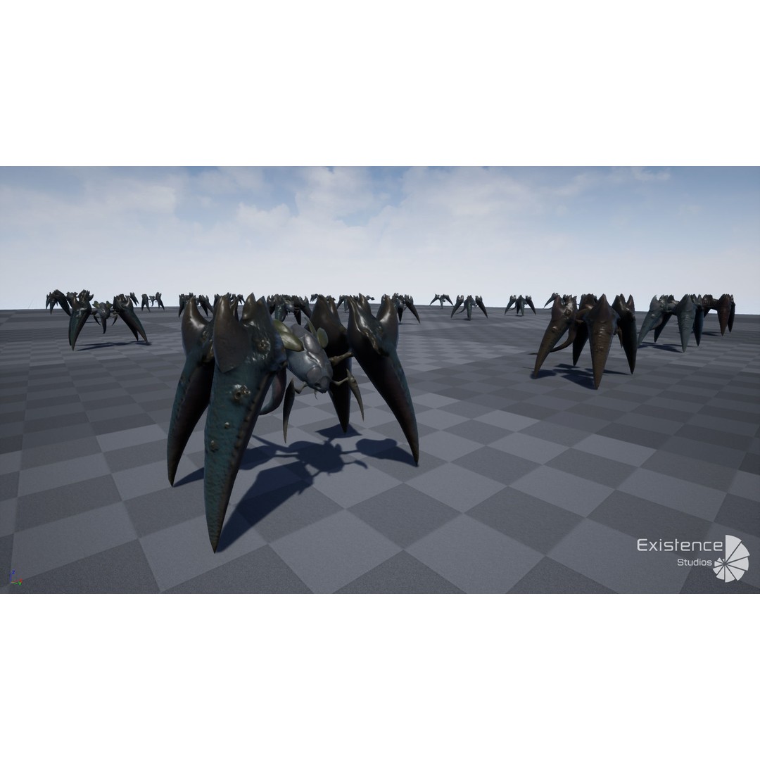 Crayfish Spider Crab 3D Model – Low Poly Game Ready Asset, FBX - View 15