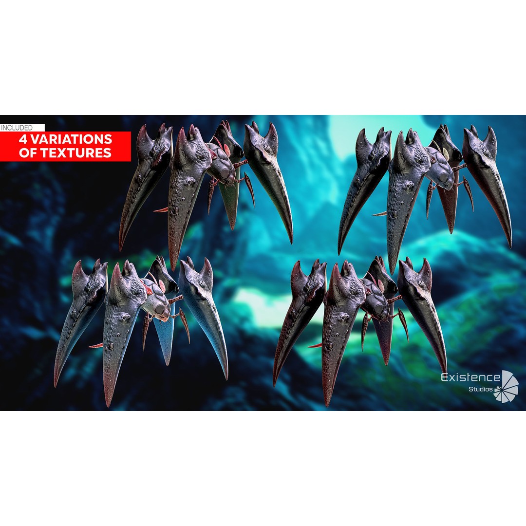 Crayfish Spider Crab 3D Model – Low Poly Game Ready Asset, FBX - View 7