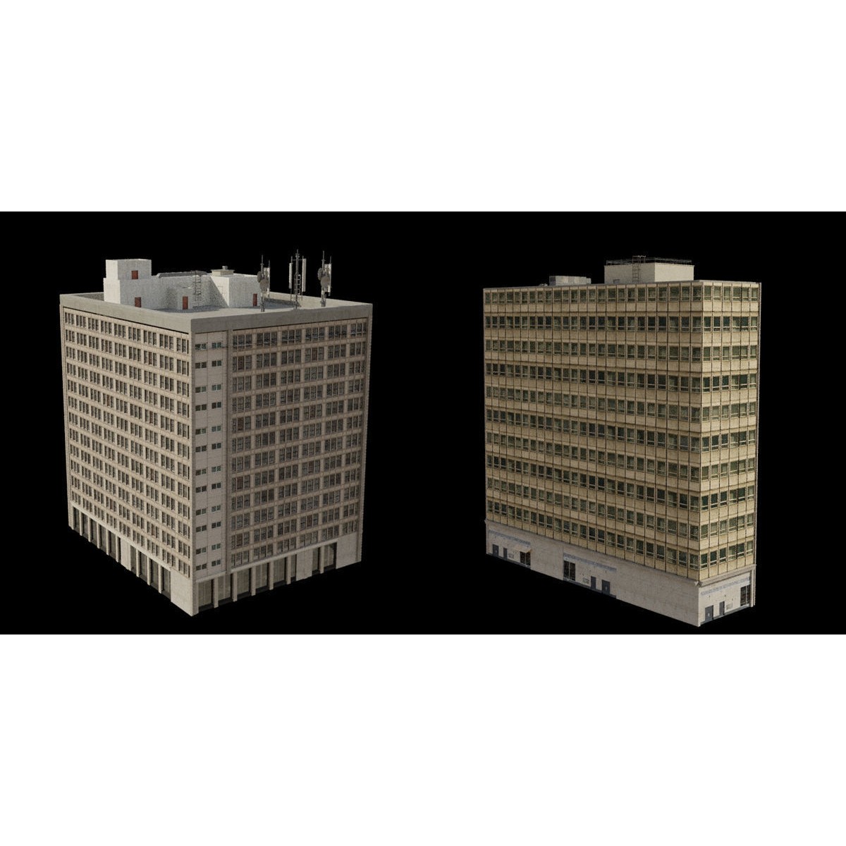 Buildings Asset Pack - Modular Game-Ready 3D Model - View 14