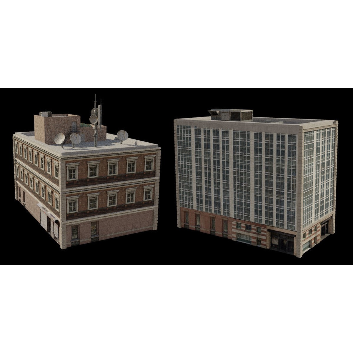 Buildings Asset Pack - Modular Game-Ready 3D Model - View 17