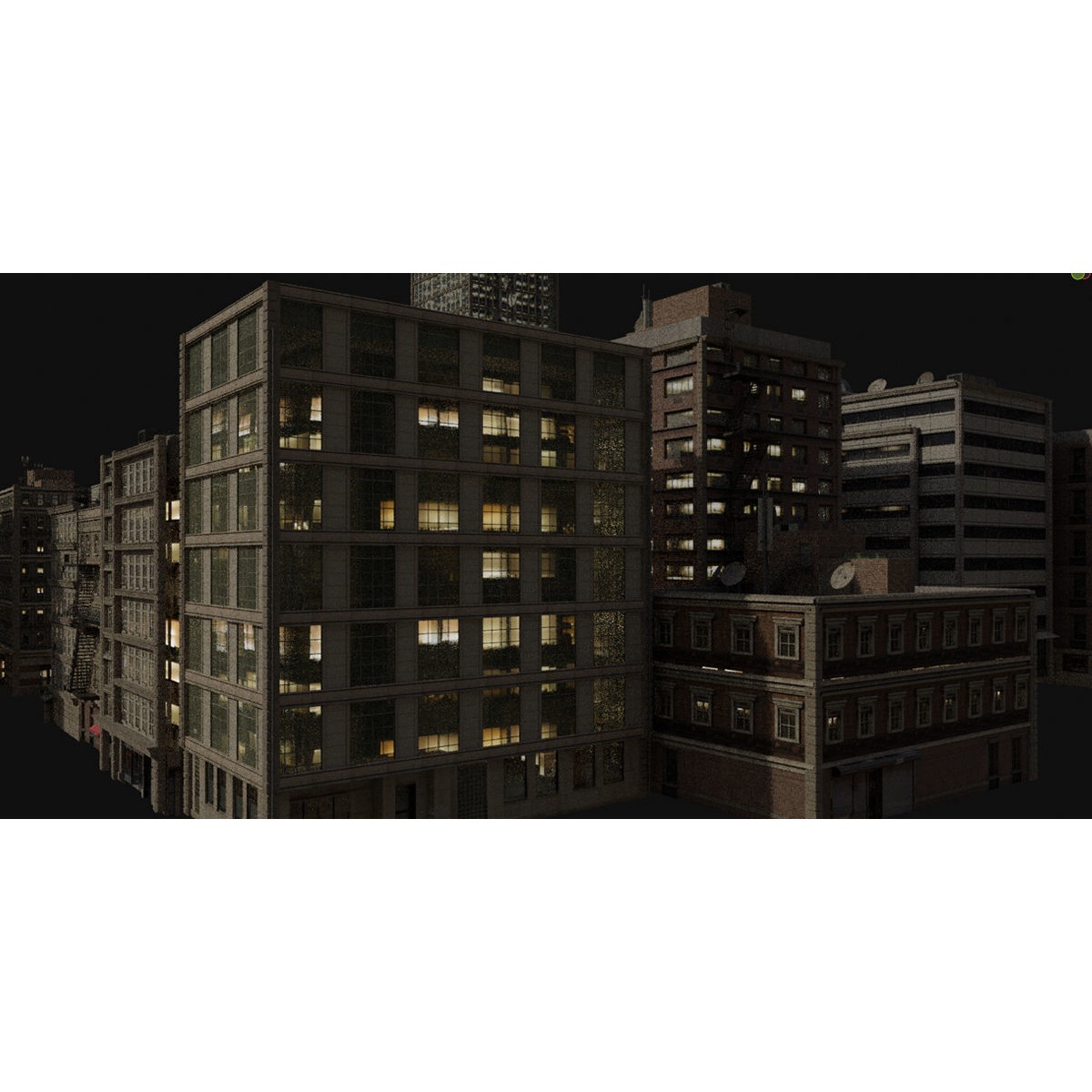 Buildings Asset Pack - Modular Game-Ready 3D Model - View 23