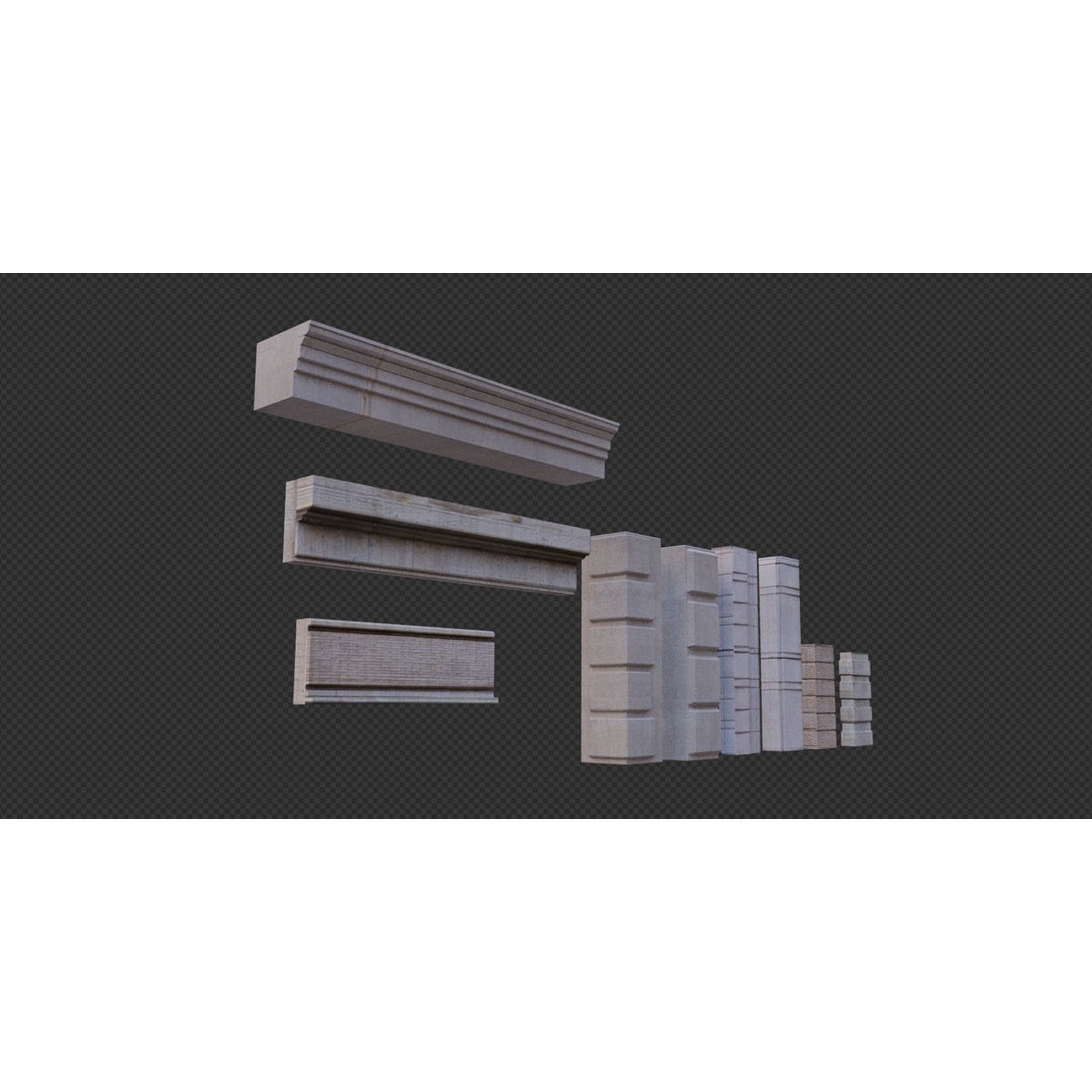 Buildings Asset Pack - Modular Game-Ready 3D Model - View 3