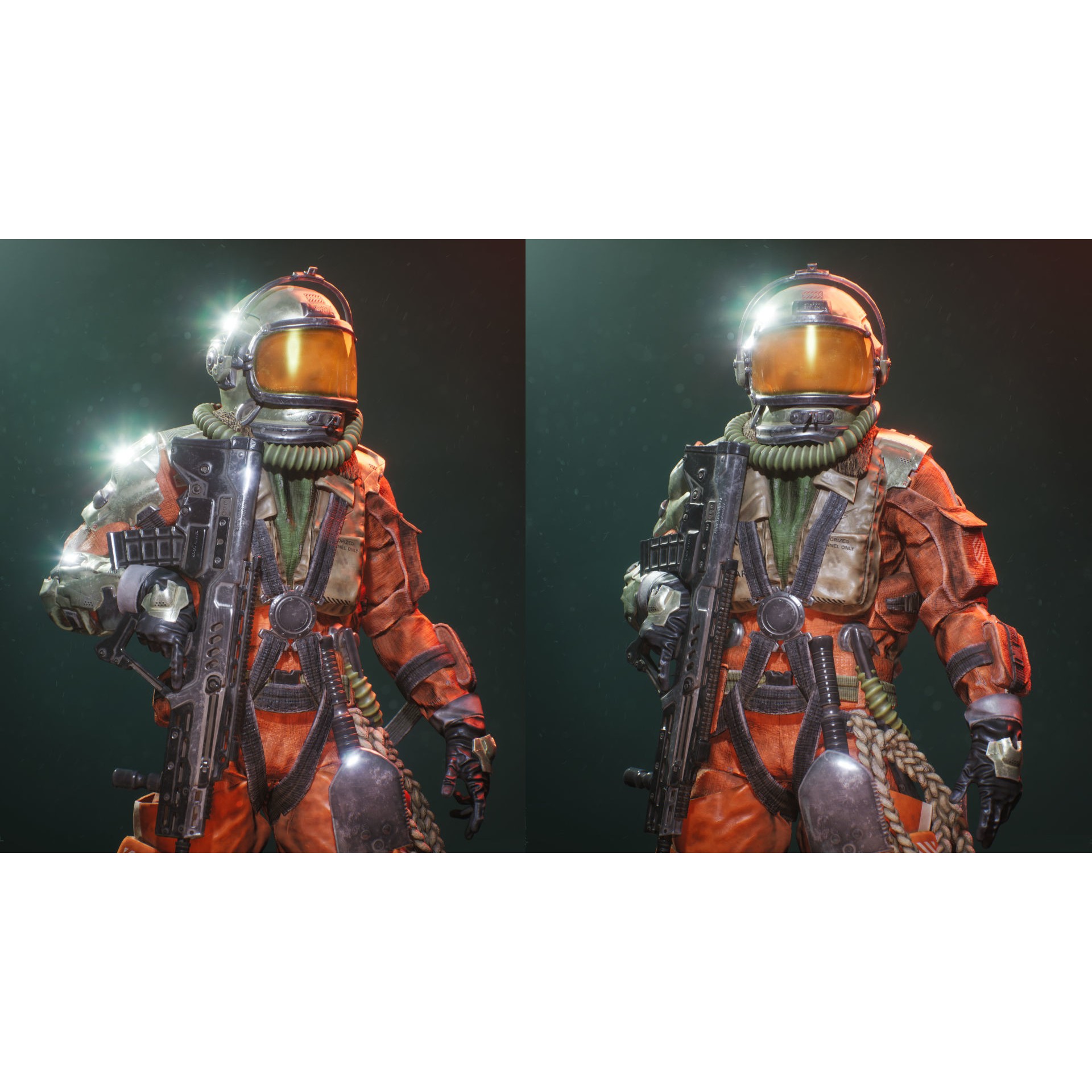 Space Adventurer - Low-Poly Game-Ready 3D Model - View 3
