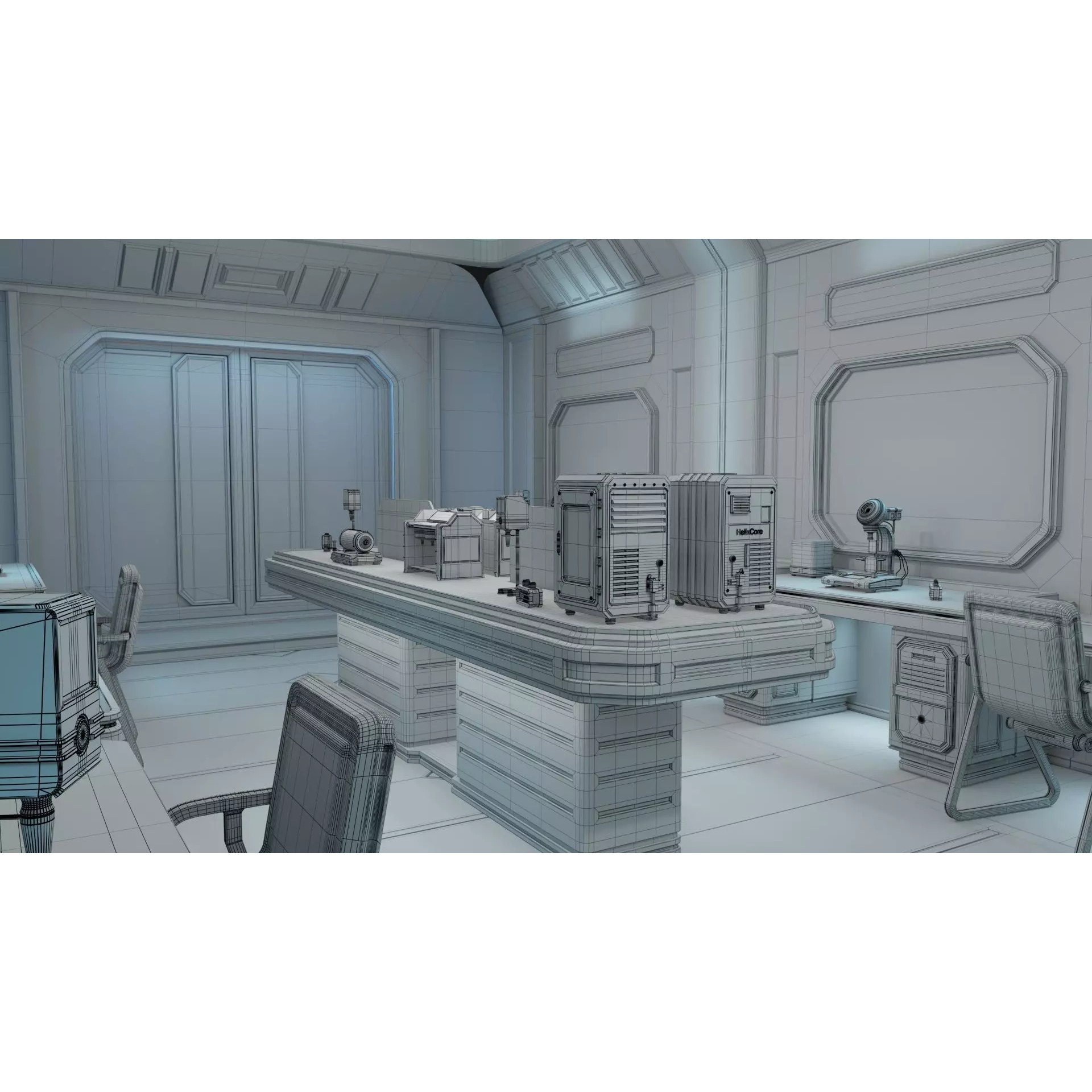 Sci Fi Interior Laboratory - Game-Ready 3D Model