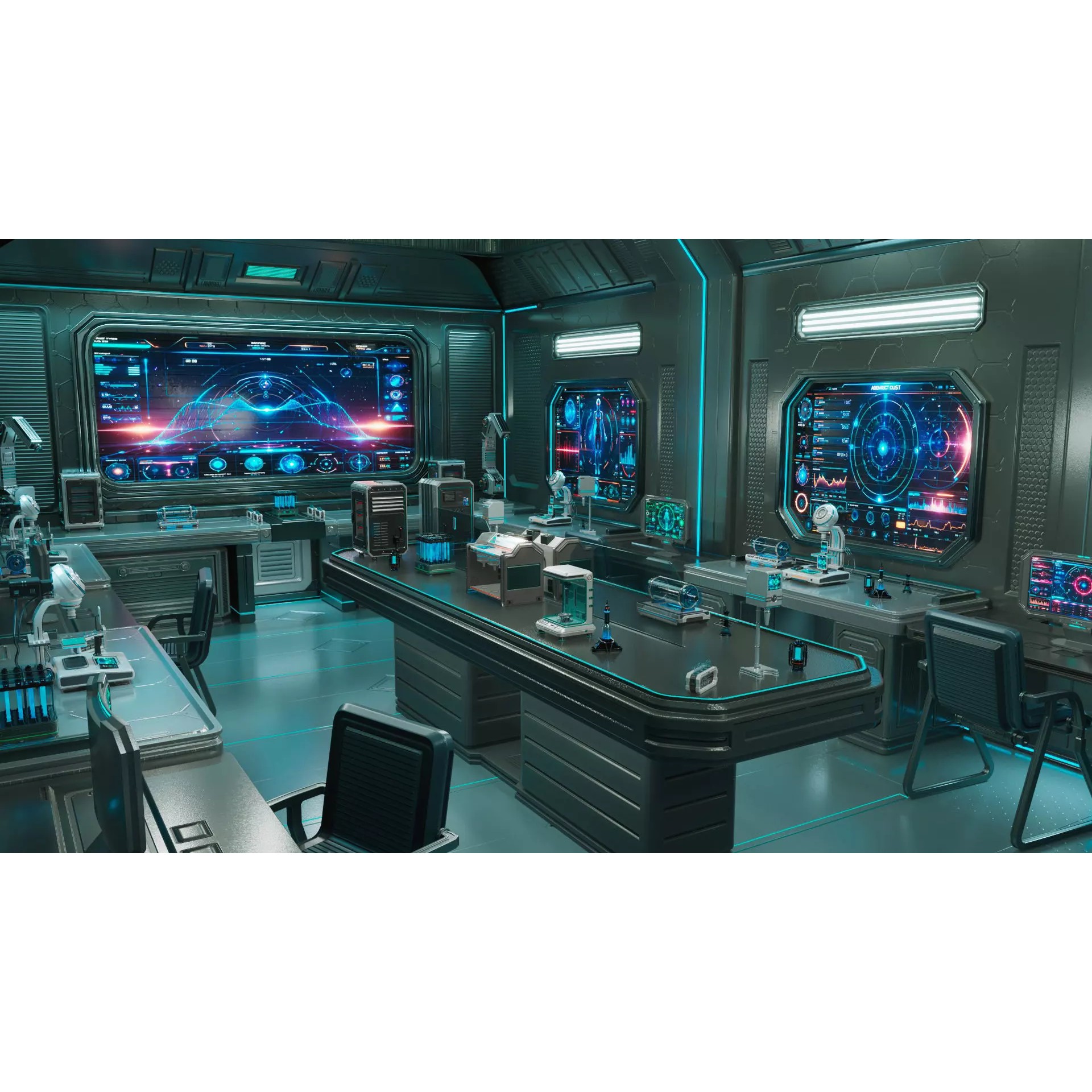 Sci Fi Interior Laboratory - Game-Ready 3D Model - View 13