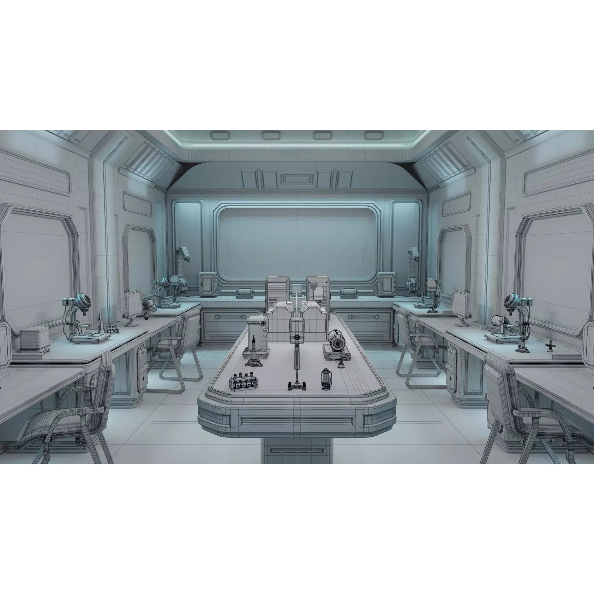 Sci Fi Interior Laboratory - Game-Ready 3D Model - View 17