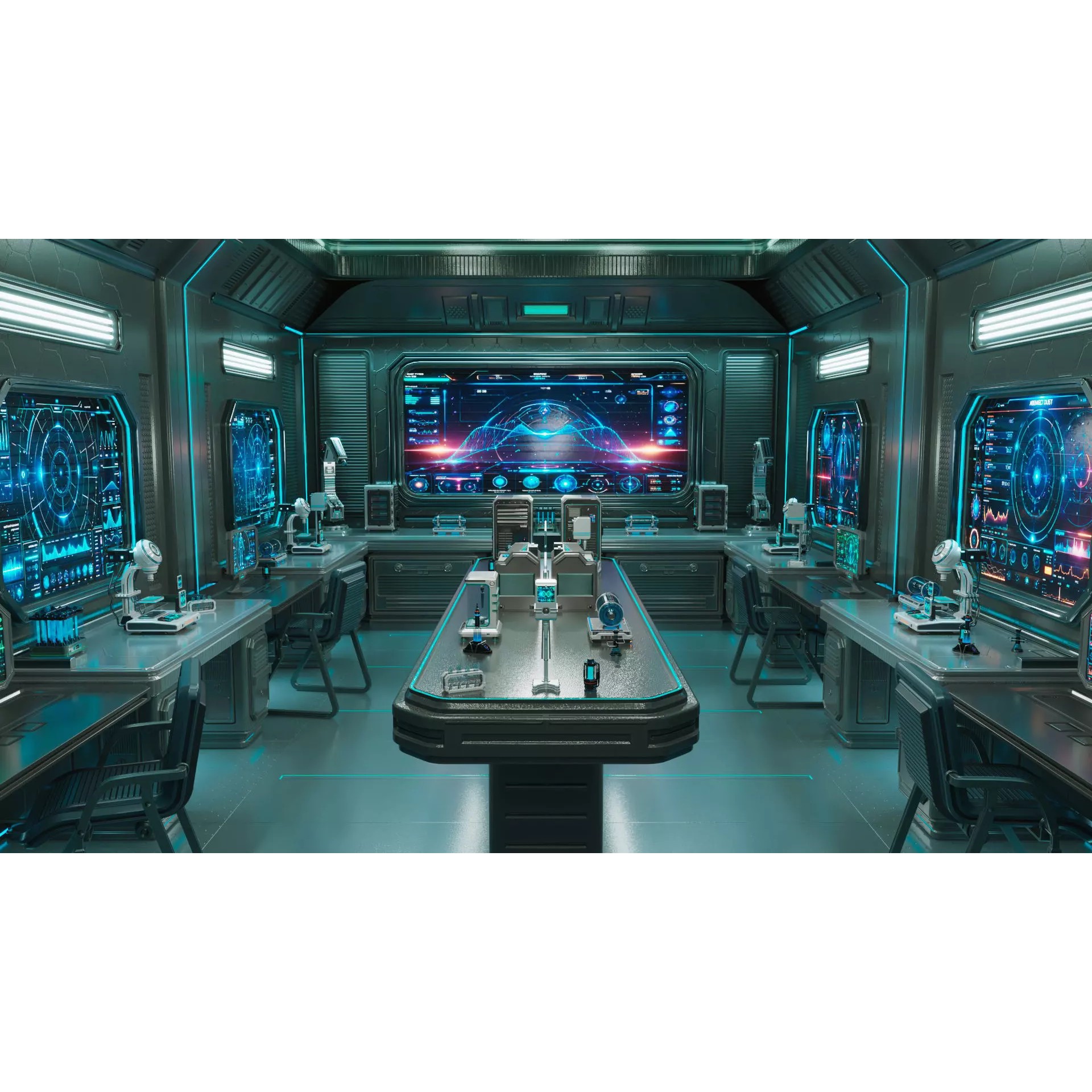 Sci Fi Interior Laboratory - Game-Ready 3D Model - View 4