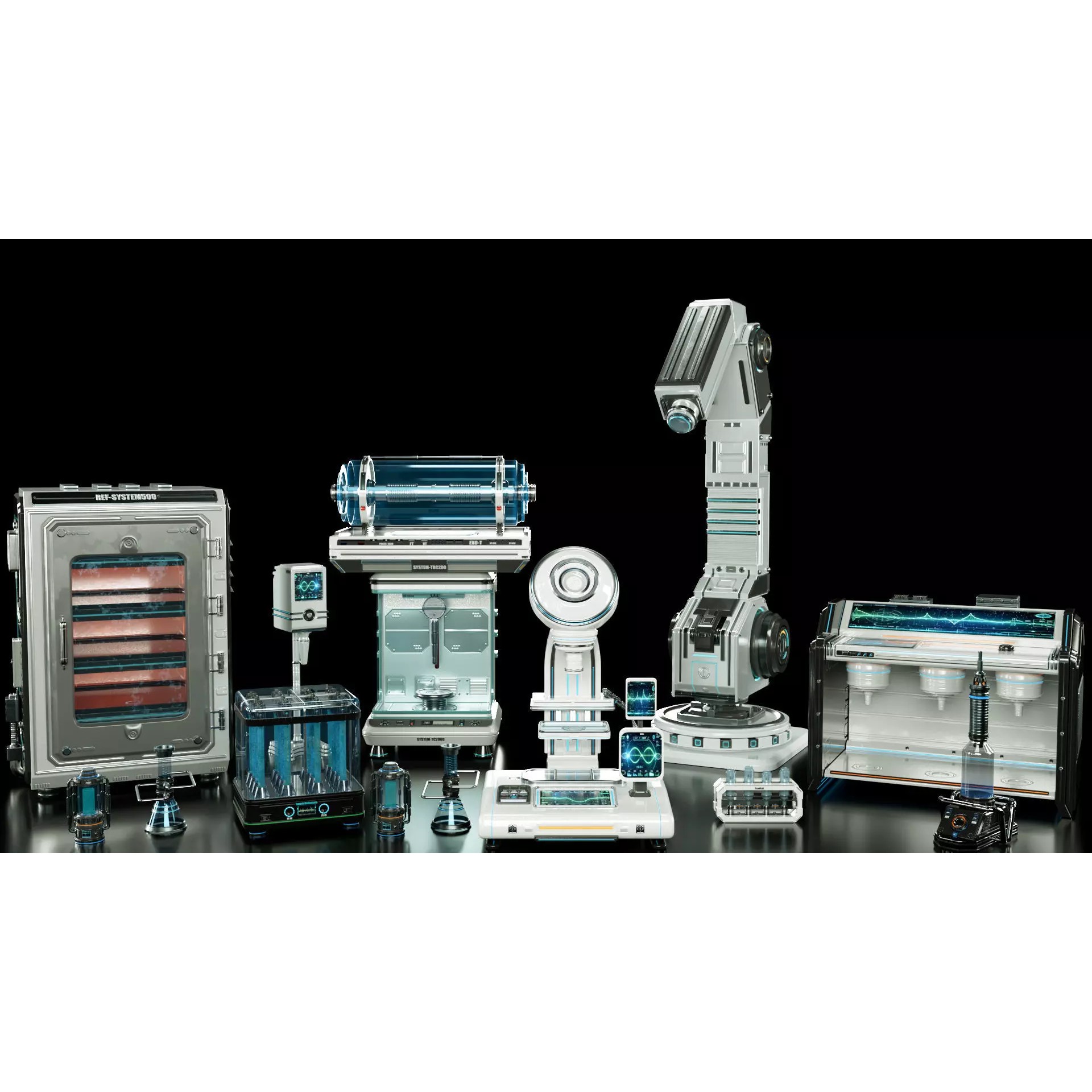 Sci Fi Interior Laboratory - Game-Ready 3D Model - View 5