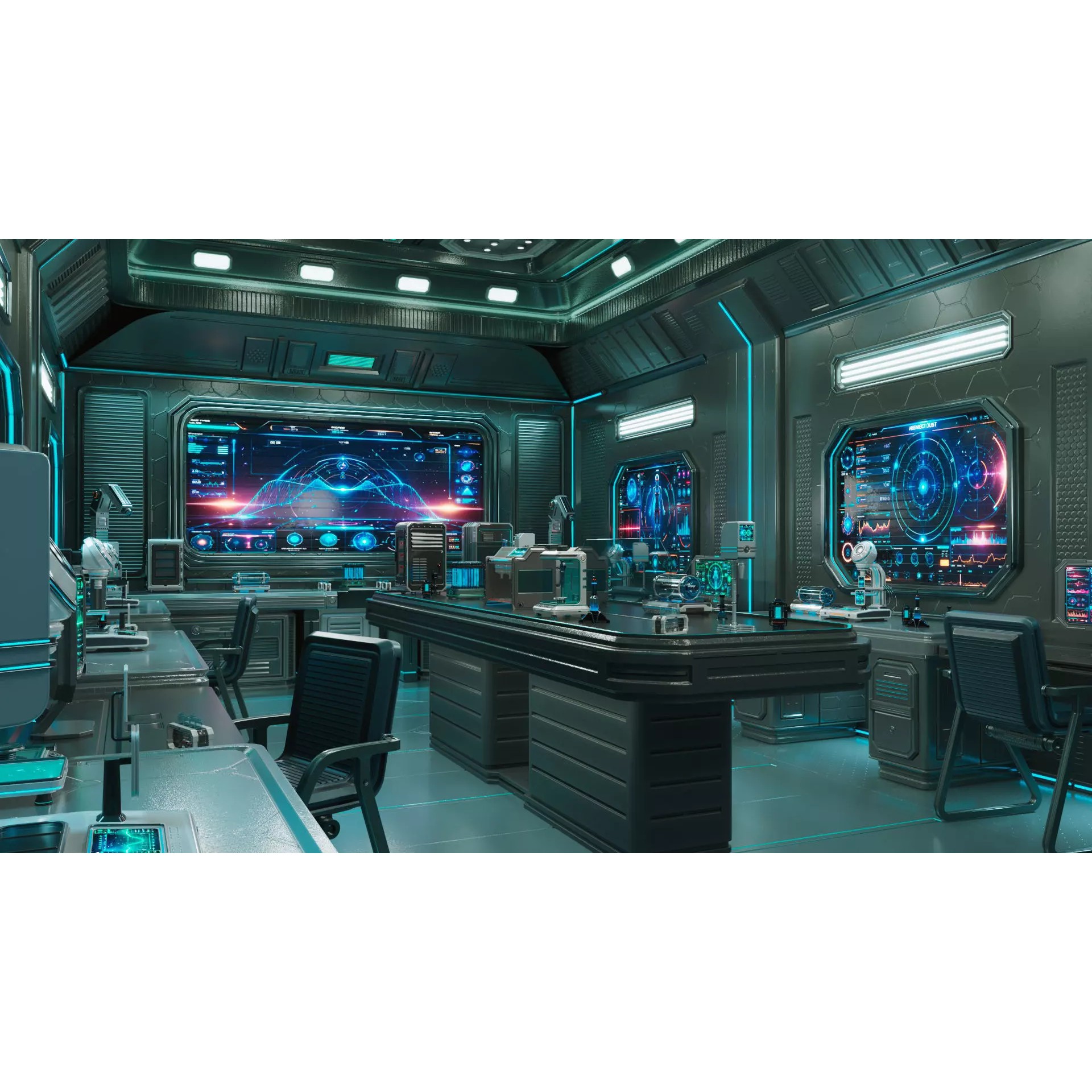 Sci Fi Interior Laboratory - Game-Ready 3D Model - View 6