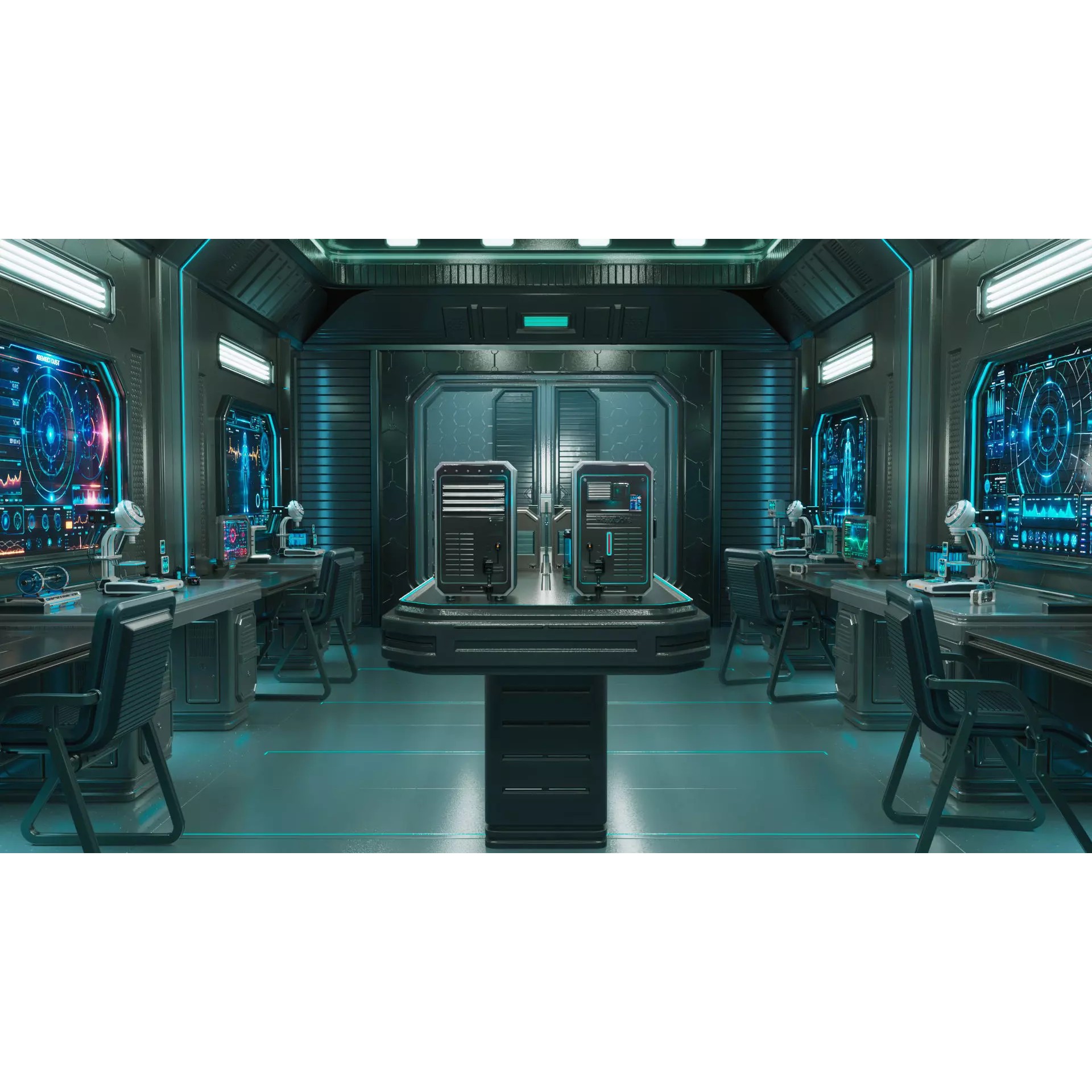 Sci Fi Interior Laboratory - Game-Ready 3D Model - View 8