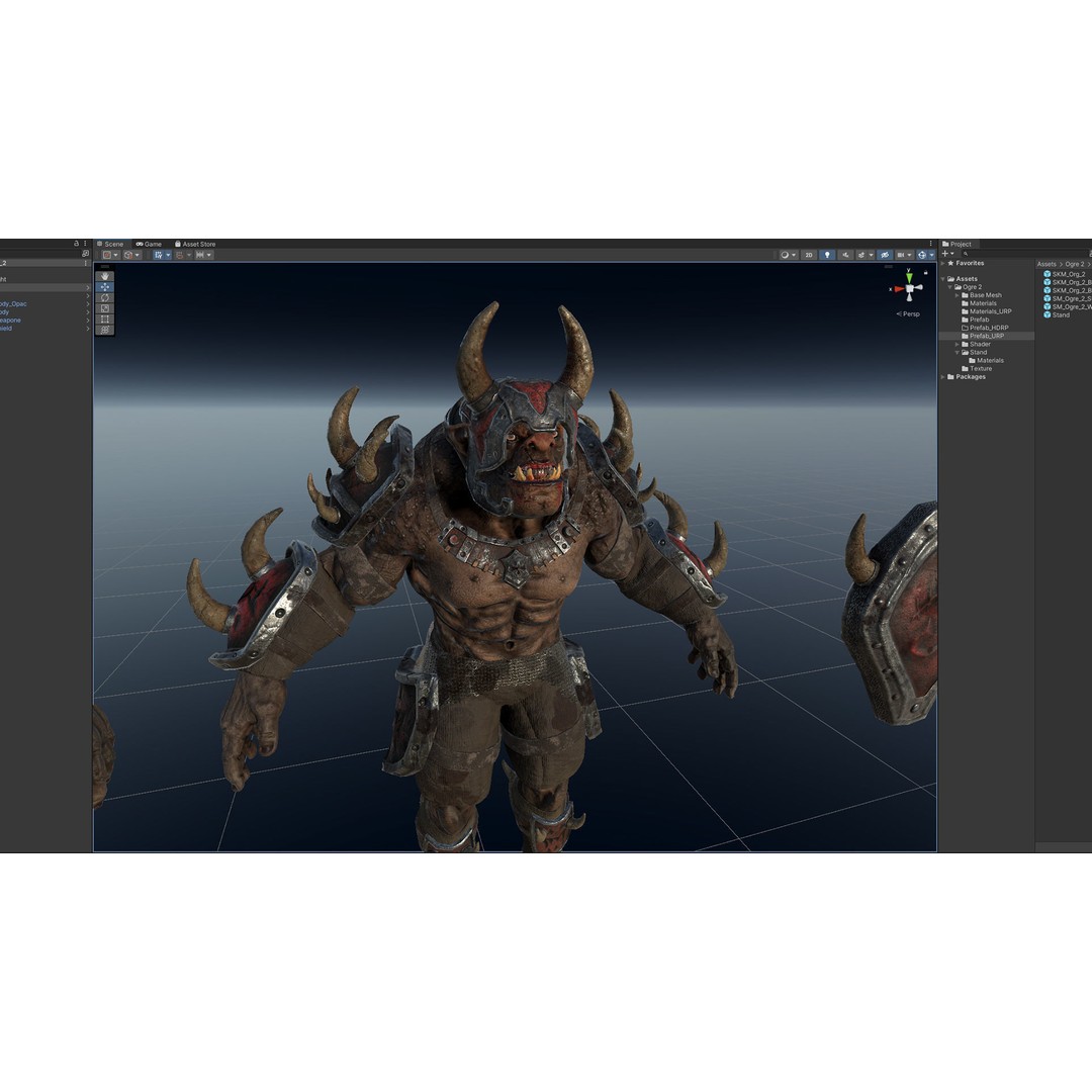 Ogre 3D Model – Low Poly Animated Character, FBX, PBR Textures - View 15