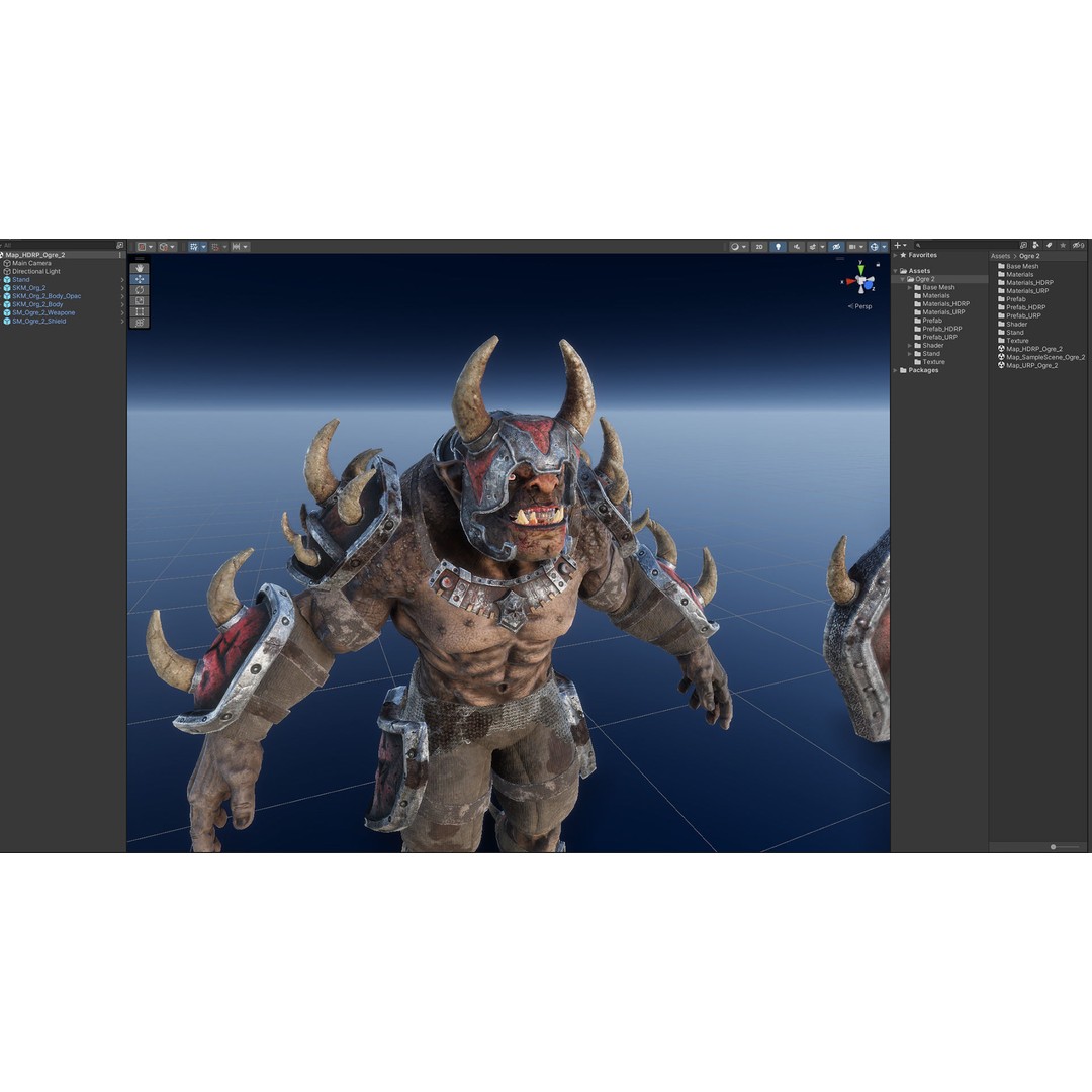 Ogre 3D Model – Low Poly Animated Character, FBX, PBR Textures - View 18