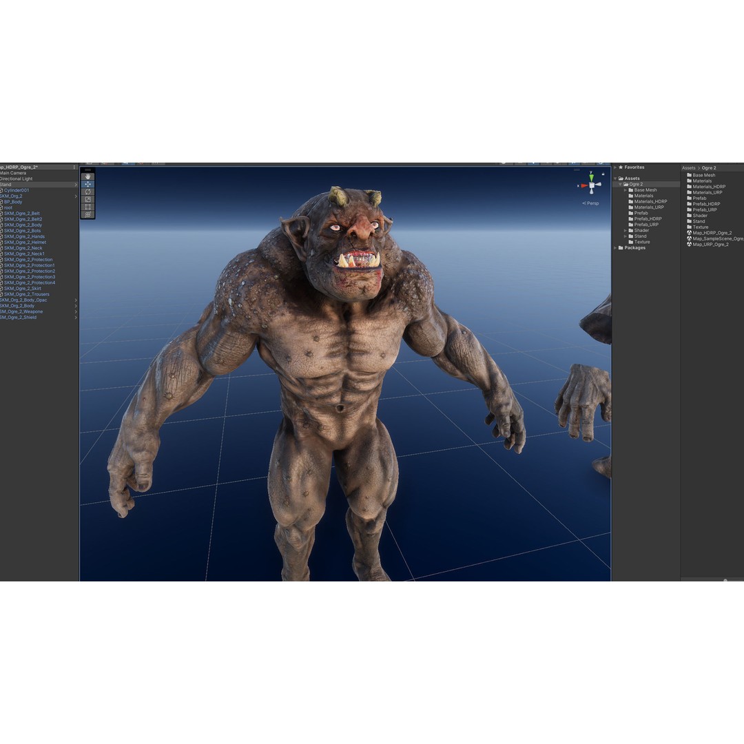 Ogre 3D Model – Low Poly Animated Character, FBX, PBR Textures - View 22