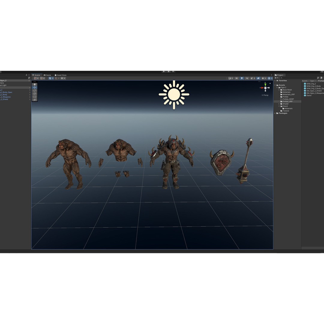 Ogre 3D Model – Low Poly Animated Character, FBX, PBR Textures - View 8