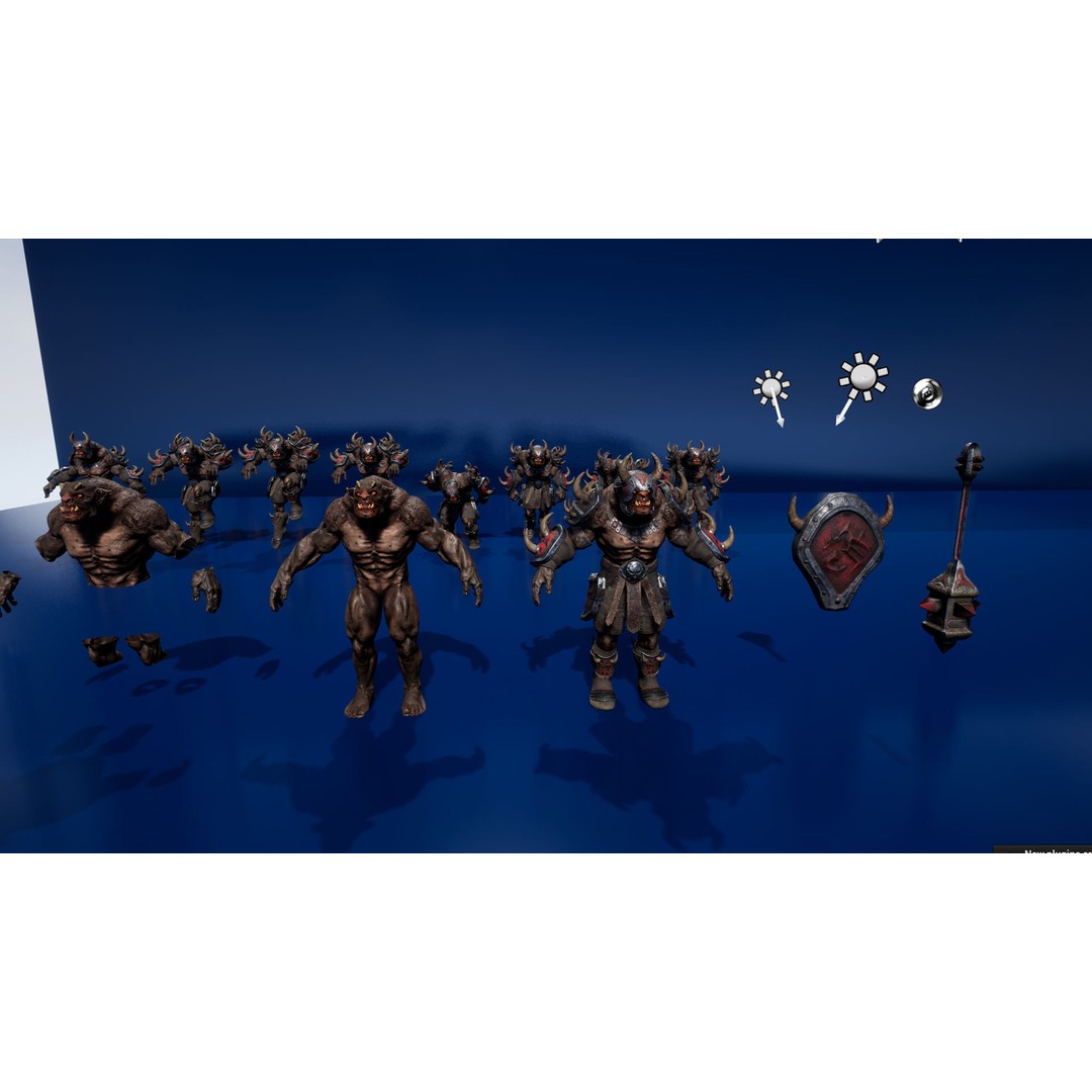 Ogre 3D Model – Low Poly Animated Character, FBX, PBR Textures - View 9