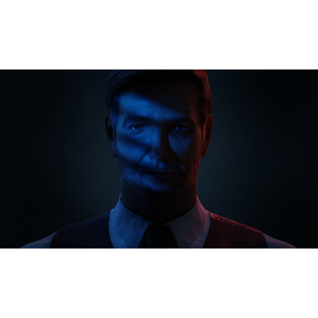 George 3D Model – Highly Photorealistic Rigged Character for Animation - View 8