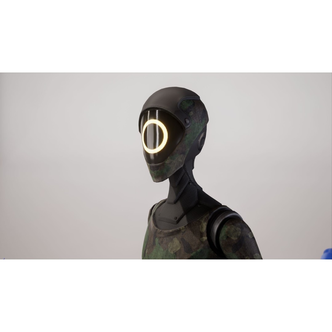 Robot 3D Model – Low Poly Sci-Fi Character, Rigged for Unreal Engine