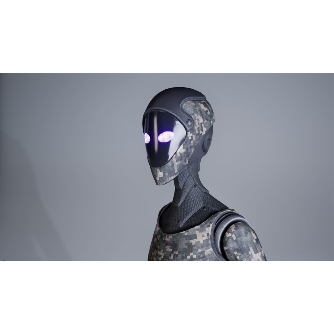 Robot 3D Model – Low Poly Sci-Fi Character, Rigged for Unreal Engine - View 15