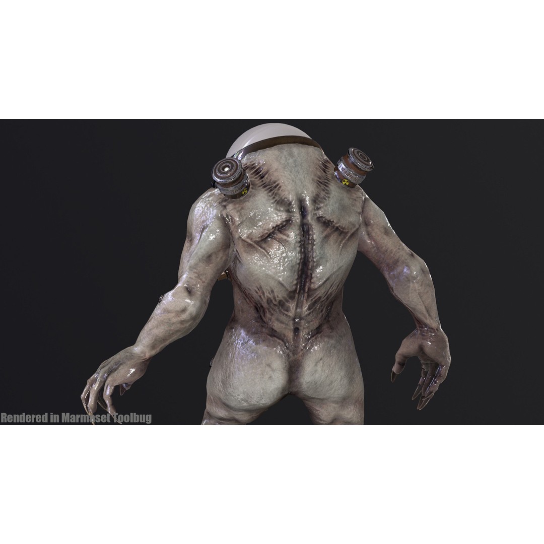 Cyborg 3D Model – Low Poly Animated Character for Games, FBX - View 22
