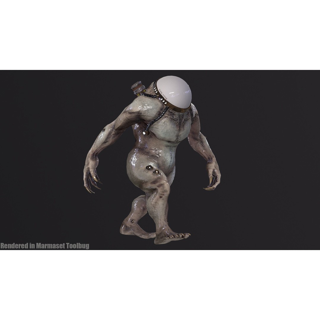 Cyborg 3D Model – Low Poly Animated Character for Games, FBX - View 32
