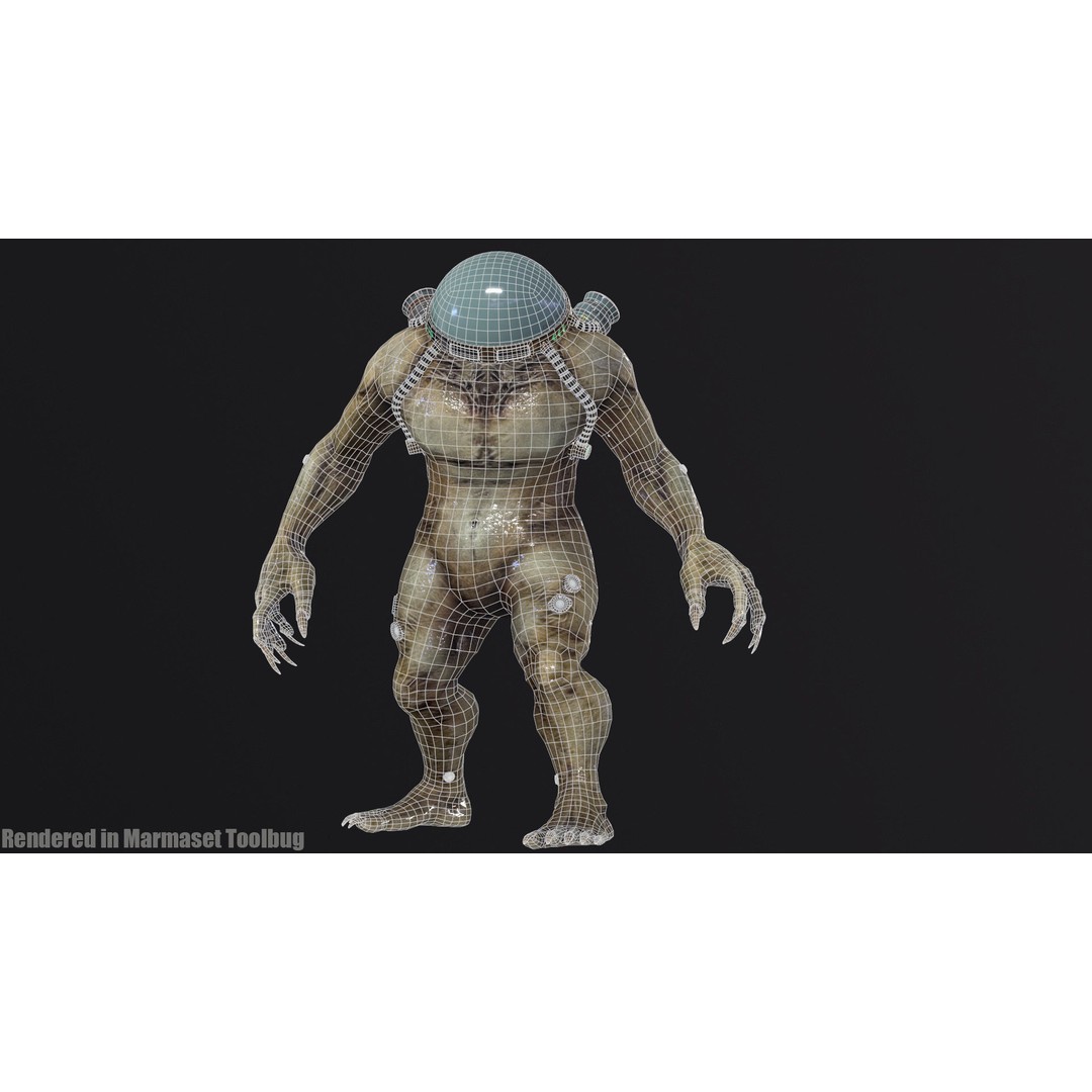 Cyborg 3D Model – Low Poly Animated Character for Games, FBX - View 33
