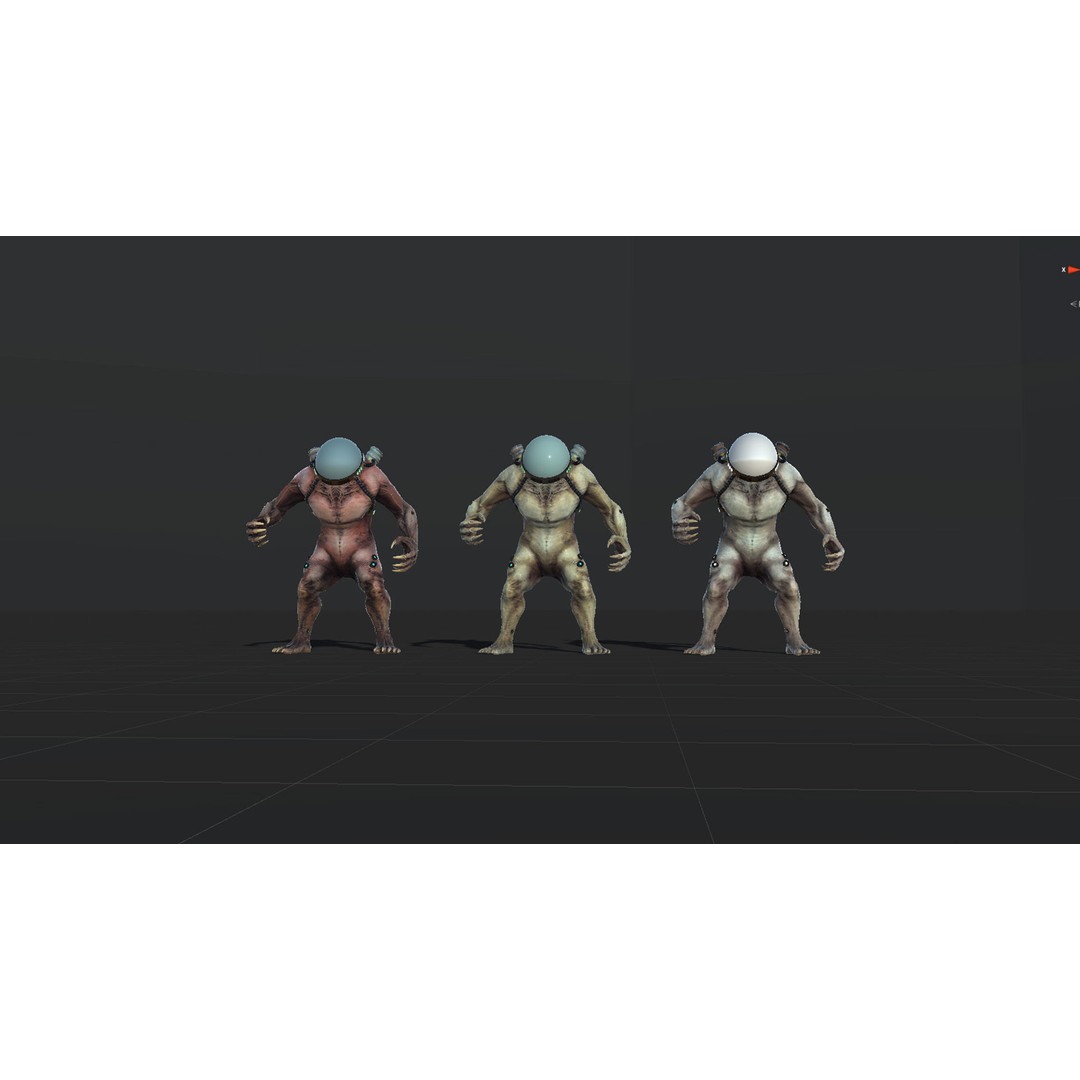 Cyborg 3D Model – Low Poly Animated Character for Games, FBX - View 50