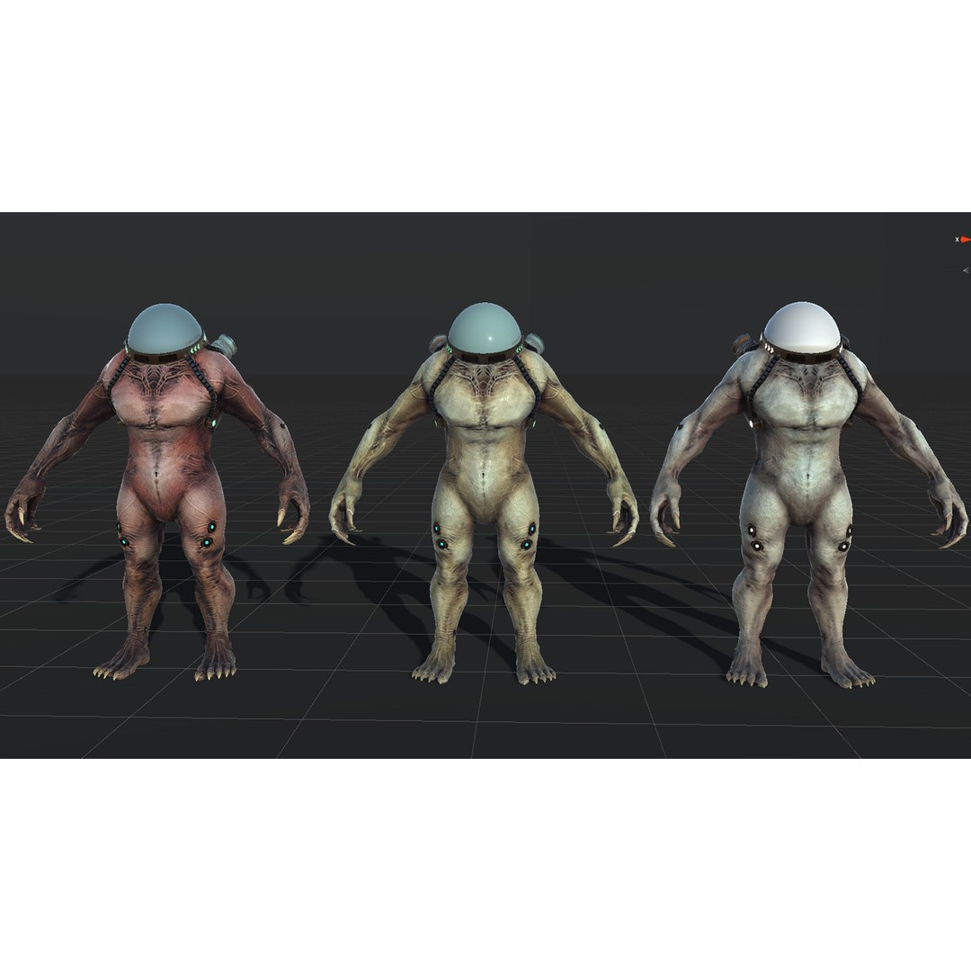 Cyborg 3D Model – Low Poly Animated Character for Games, FBX - View 51