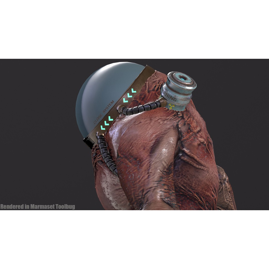 Cyborg 3D Model – Low Poly Animated Character for Games, FBX - View 7