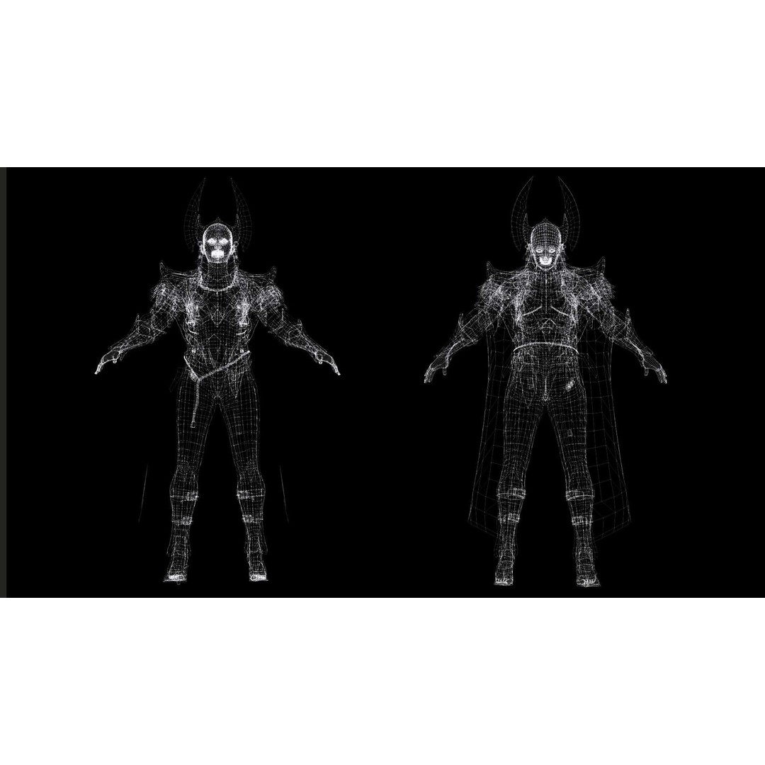 Kali 3D Model – Low Poly Divine Guardian with Ancient Armor, FBX - View 26