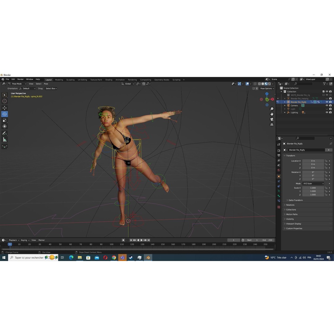 Kali 3D Model – Low Poly Divine Guardian with Ancient Armor, FBX - View 31