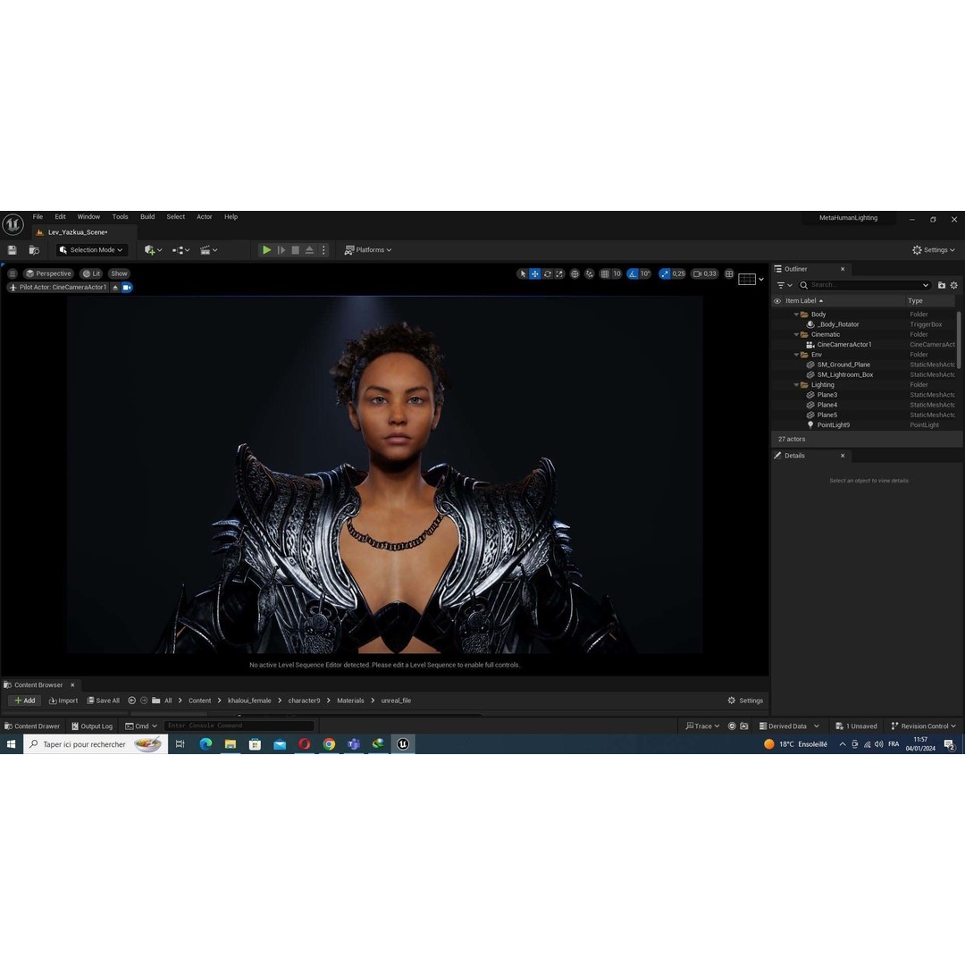 Kali 3D Model – Low Poly Divine Guardian with Ancient Armor, FBX - View 46