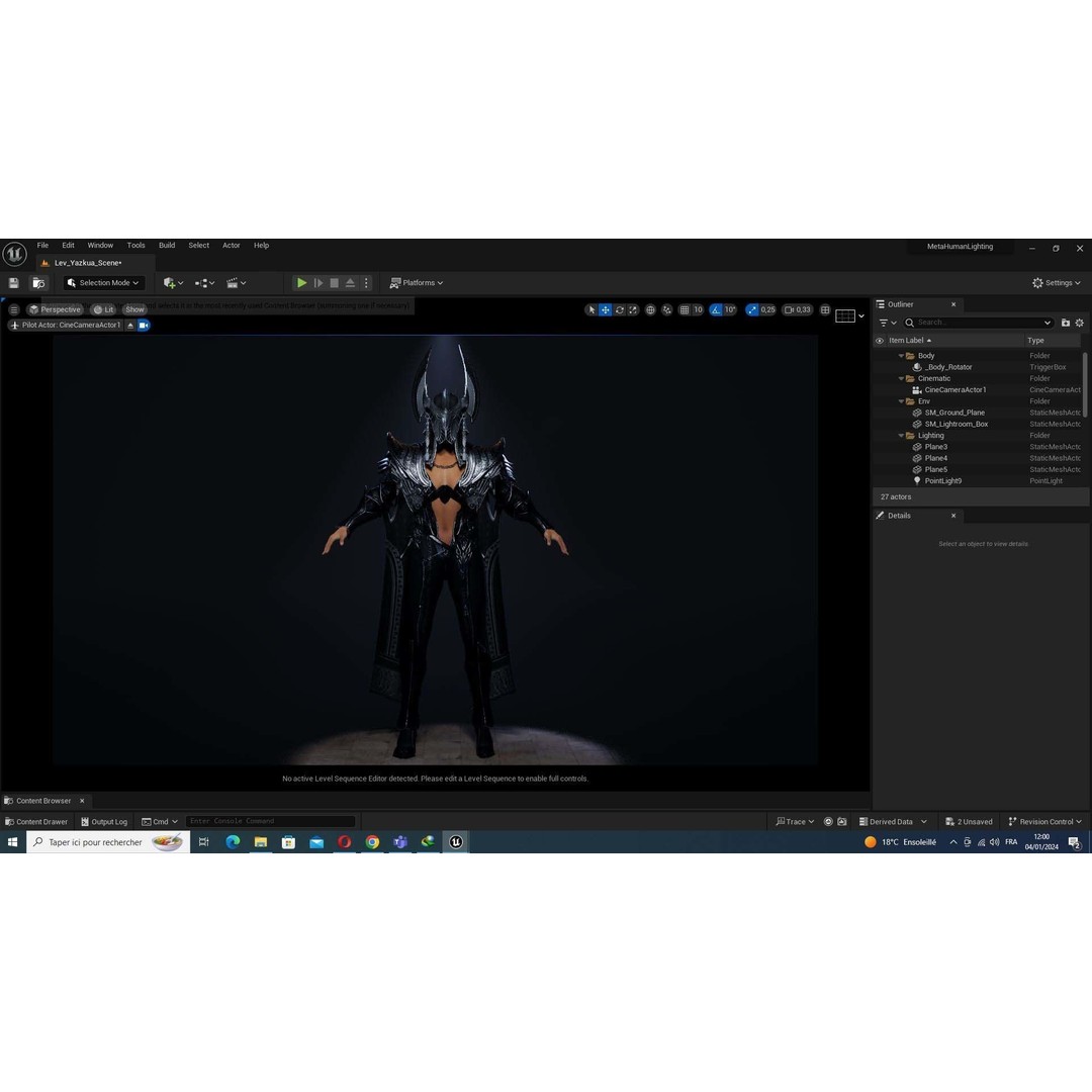 Kali 3D Model – Low Poly Divine Guardian with Ancient Armor, FBX - View 48