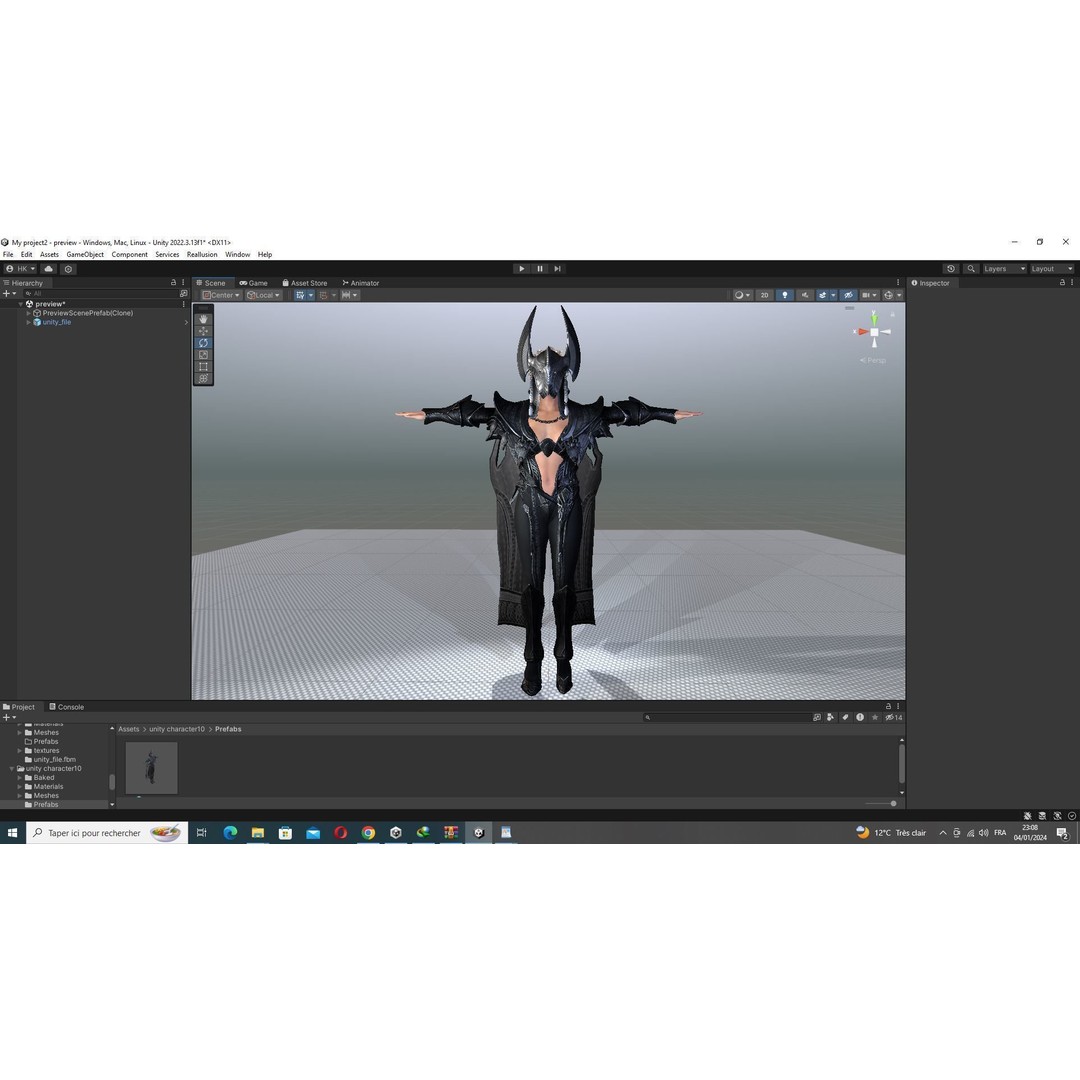 Kali 3D Model – Low Poly Divine Guardian with Ancient Armor, FBX - View 65