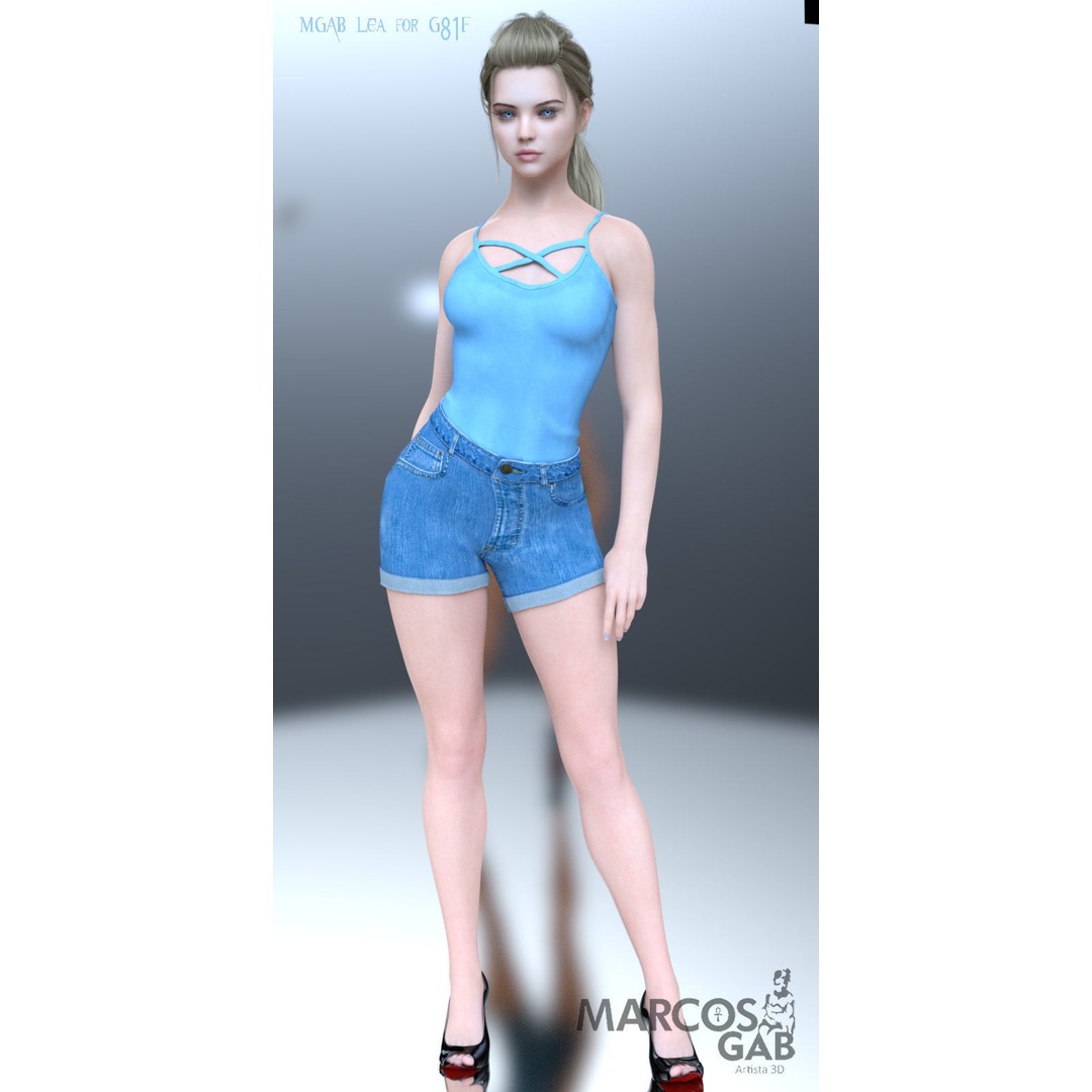 MGAB Lea 3D Model – Beautiful Character for Genesis 8.1 Female
