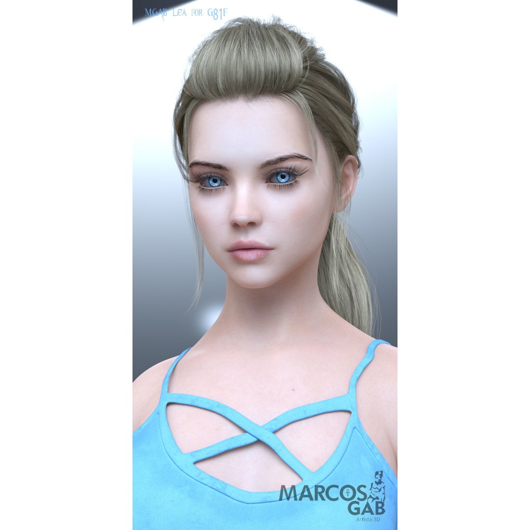 MGAB Lea 3D Model – Beautiful Character for Genesis 8.1 Female - View 10