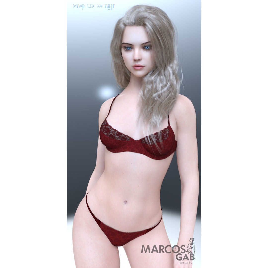 MGAB Lea 3D Model – Beautiful Character for Genesis 8.1 Female - View 13
