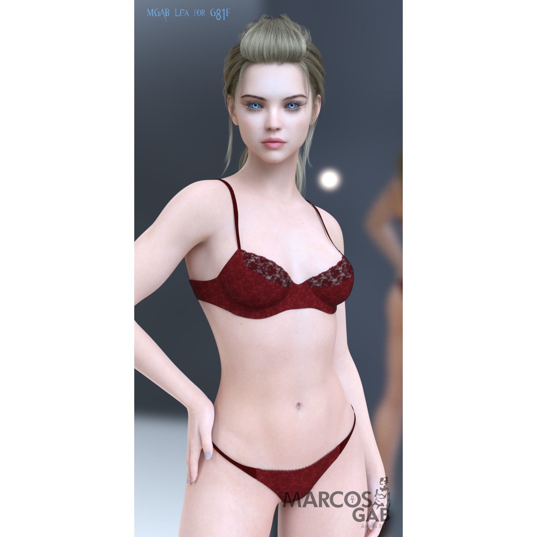 MGAB Lea 3D Model – Beautiful Character for Genesis 8.1 Female - View 14
