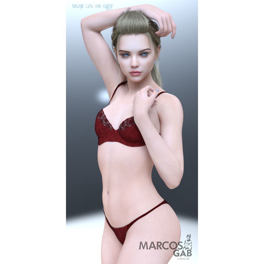 MGAB Lea 3D Model – Beautiful Character for Genesis 8.1 Female - View 20