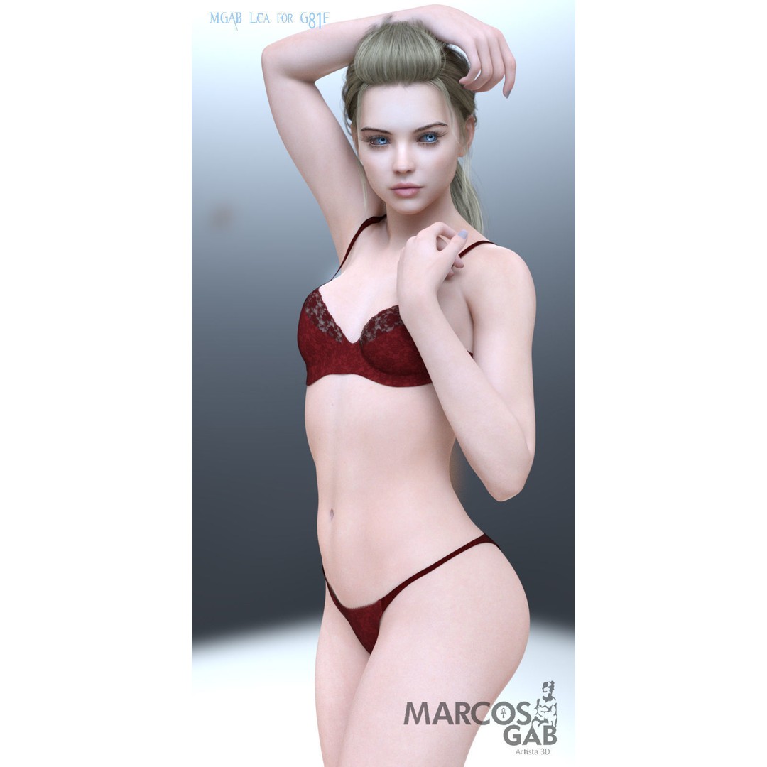 MGAB Lea 3D Model – Beautiful Character for Genesis 8.1 Female - View 22