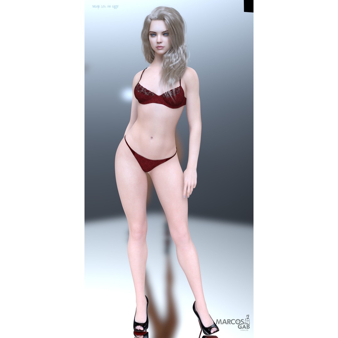 MGAB Lea 3D Model – Beautiful Character for Genesis 8.1 Female - View 5